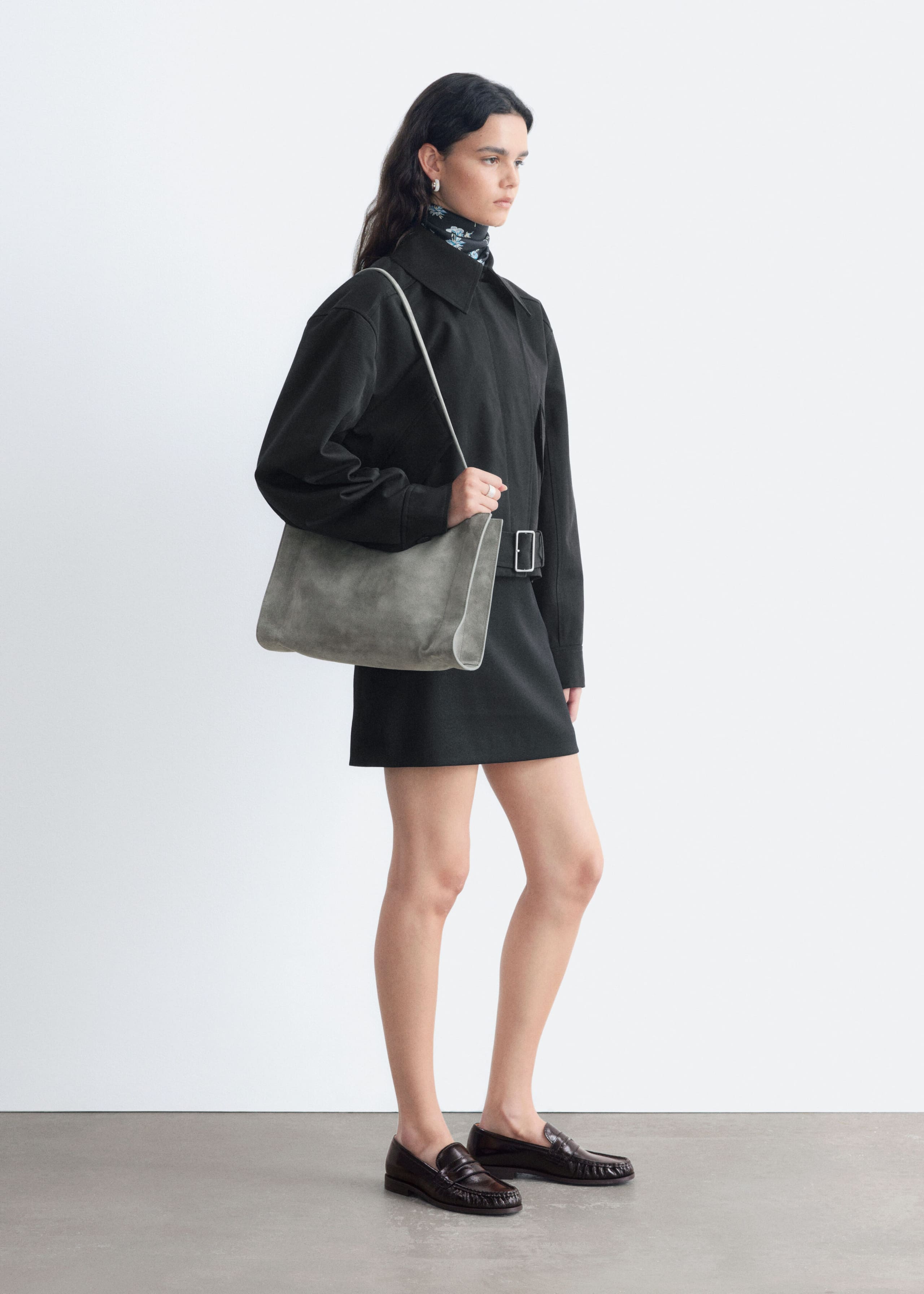 Belted Cotton Twill Jacket - Beige - Lookbook