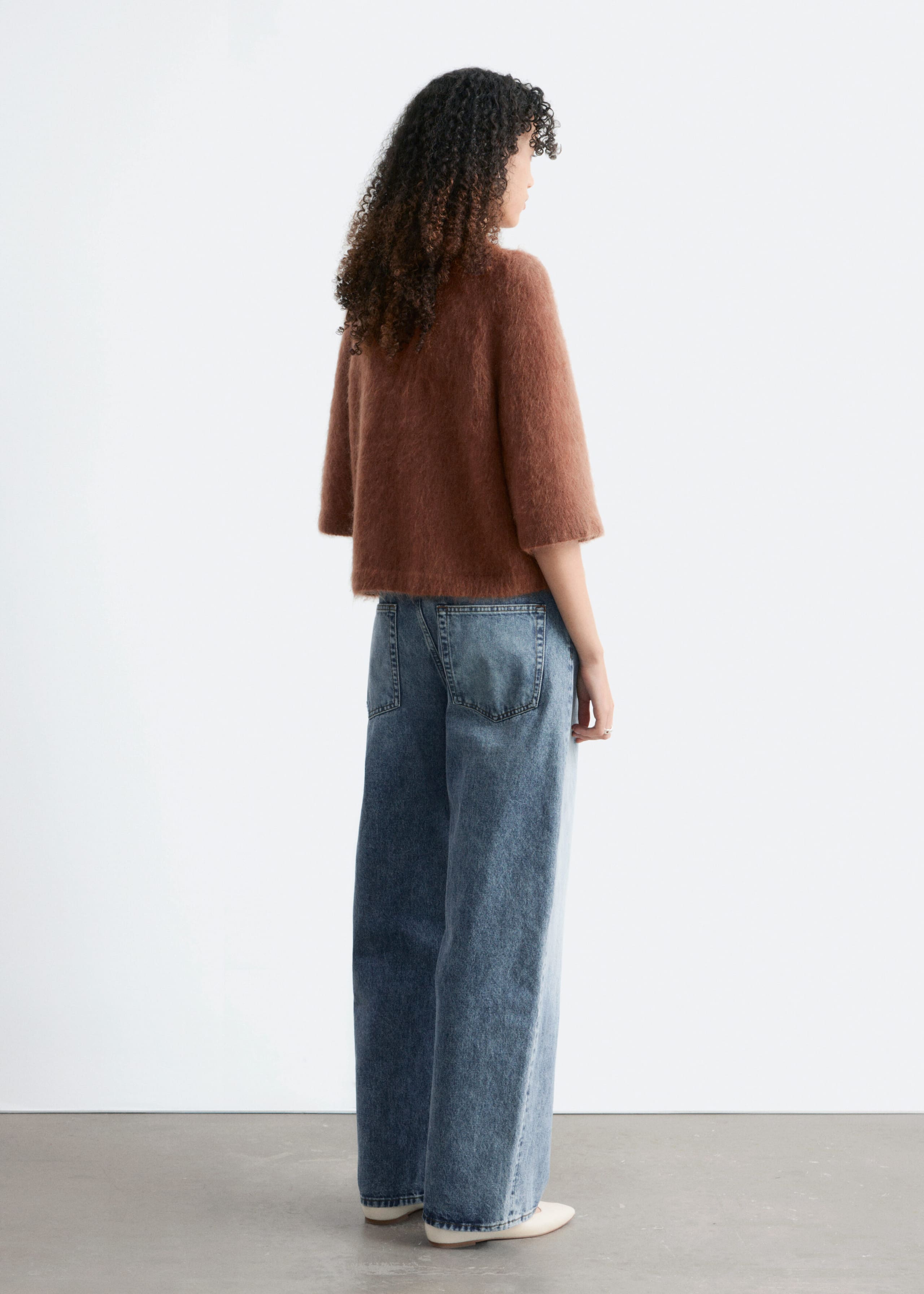 Image of Mohair-Blend Knitted T-shirt