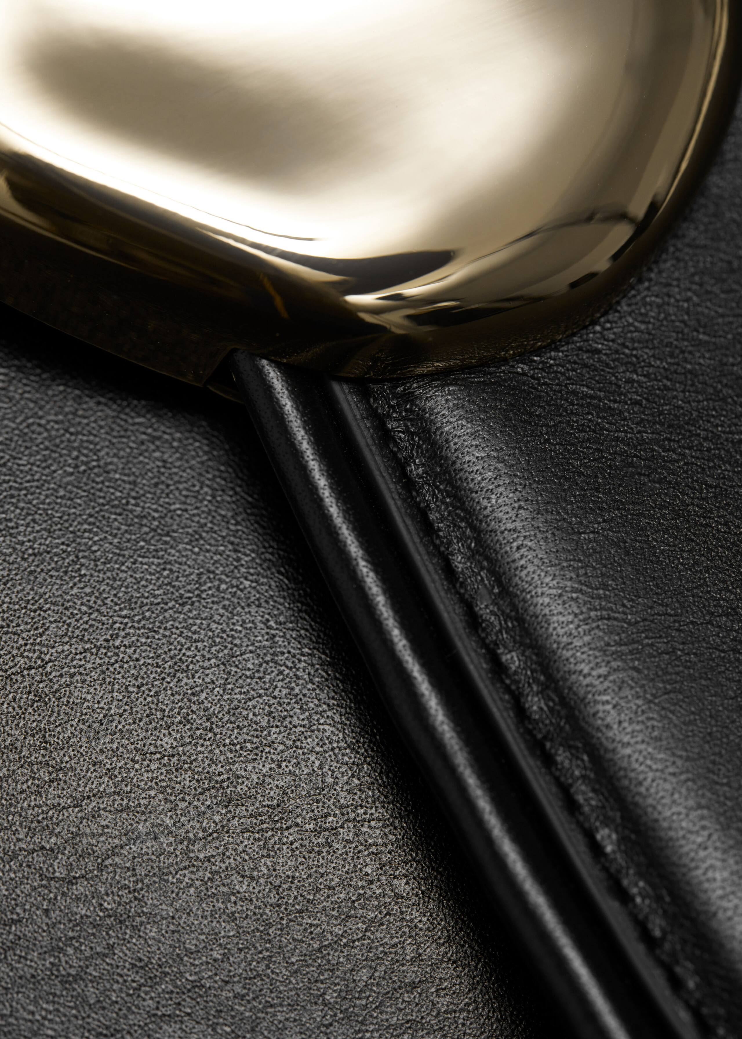 Borsa in pelle con fibbia scultorea - {{variantName}} - Descrizione dettagliata