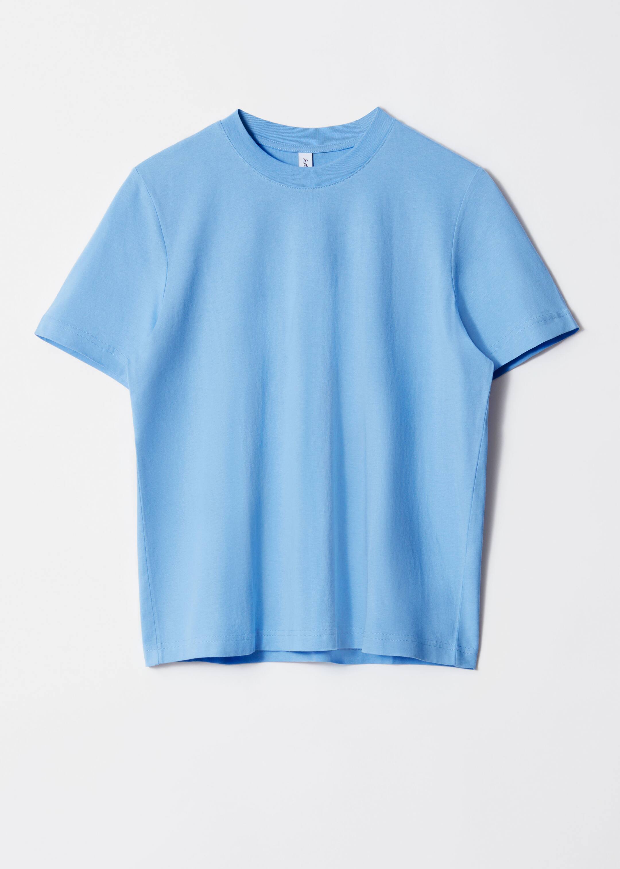 Grösseres Bild ansehen: T-Shirt mit Rundhalsausschnitt - Mittelblau - DAMEN | H&M CH 5