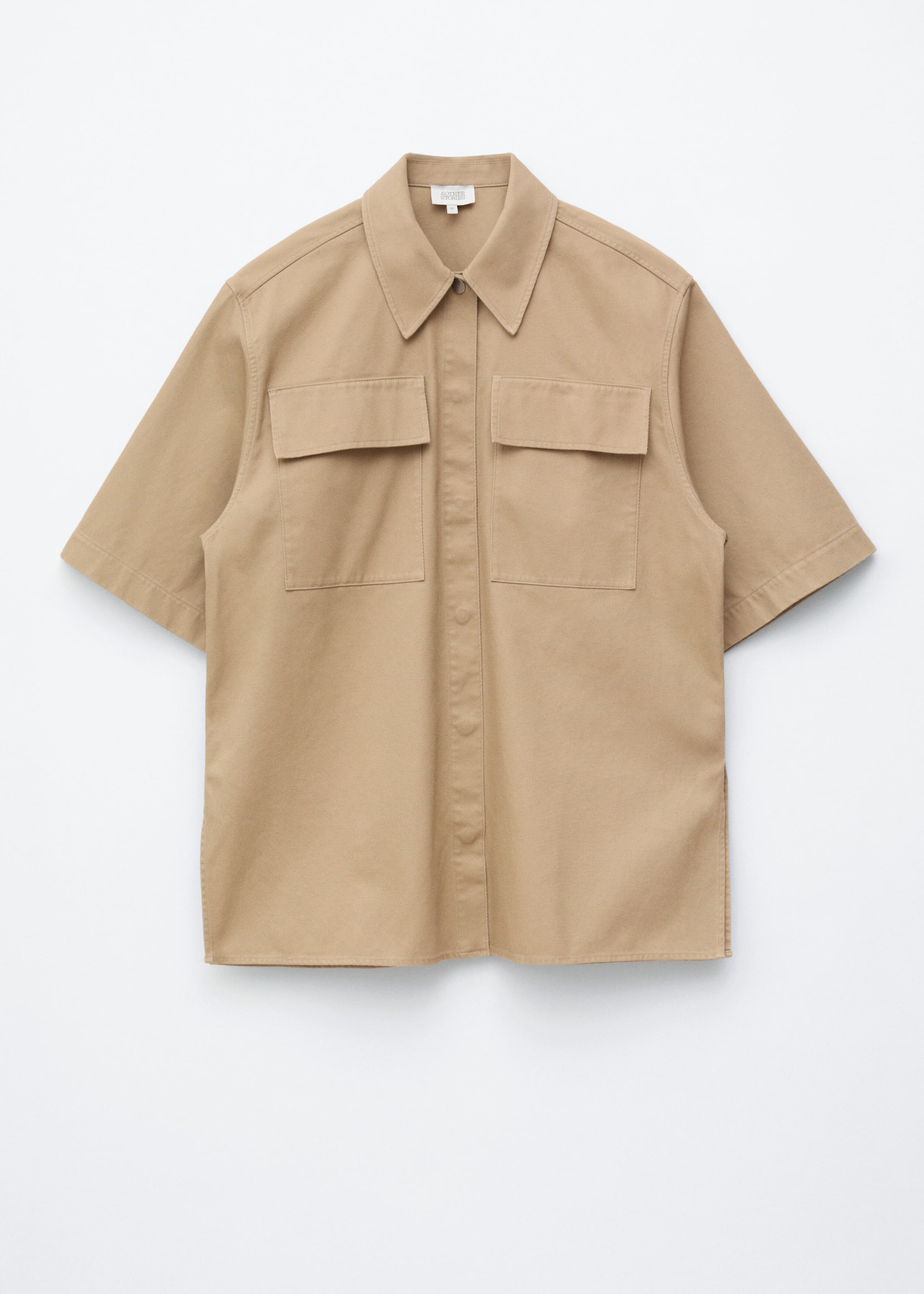Image of Short-Sleeve Cotton Shirt
