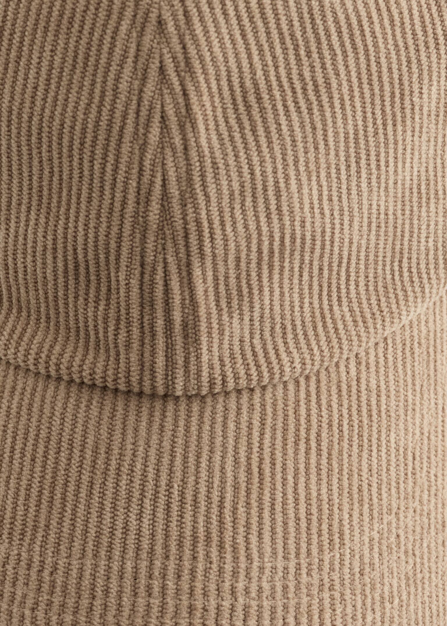 Corduroy baseballpet - Beige/Zwart - 2