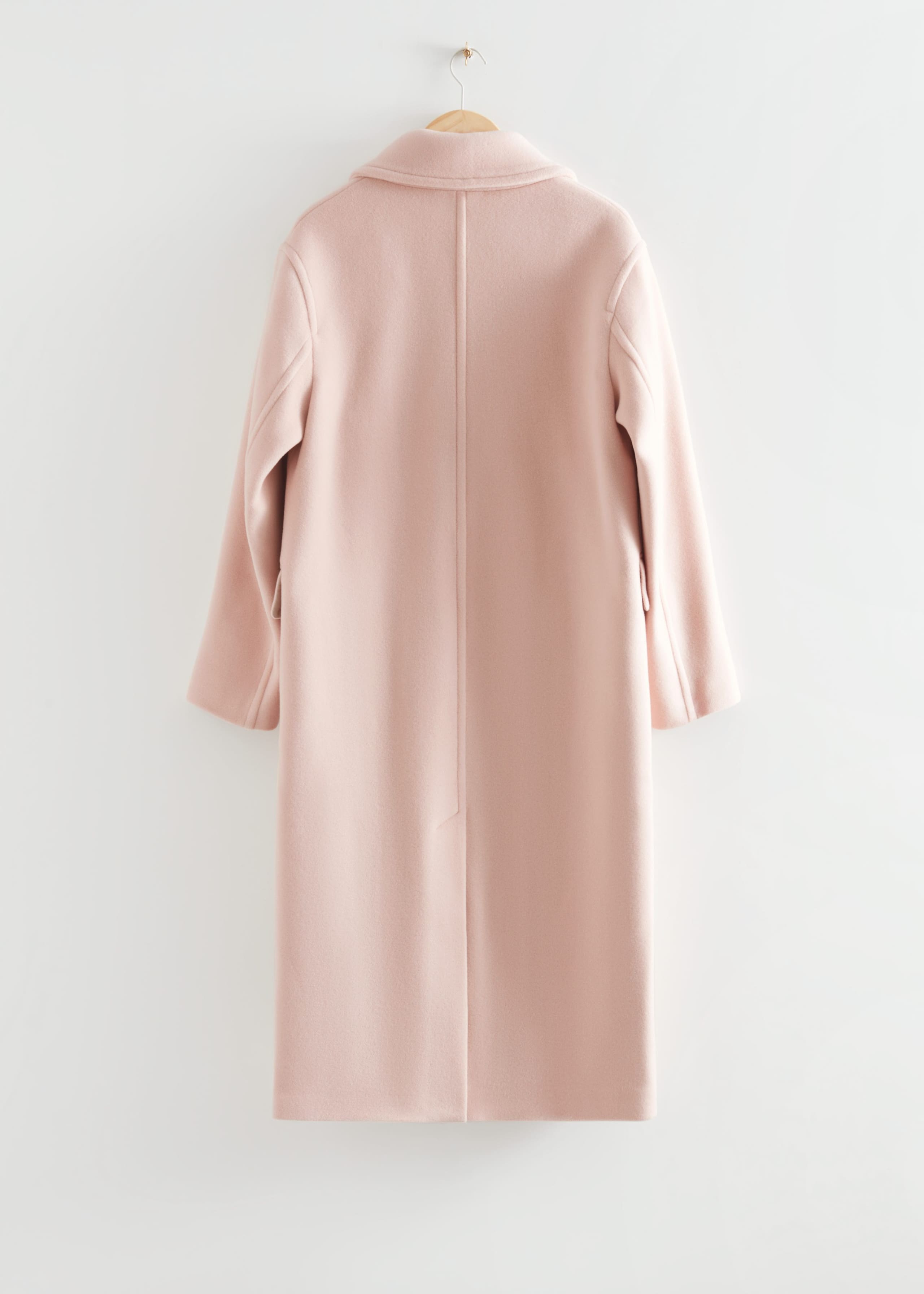 OversizedDouble-BreastedWoolCoat - Beige - Bodegón