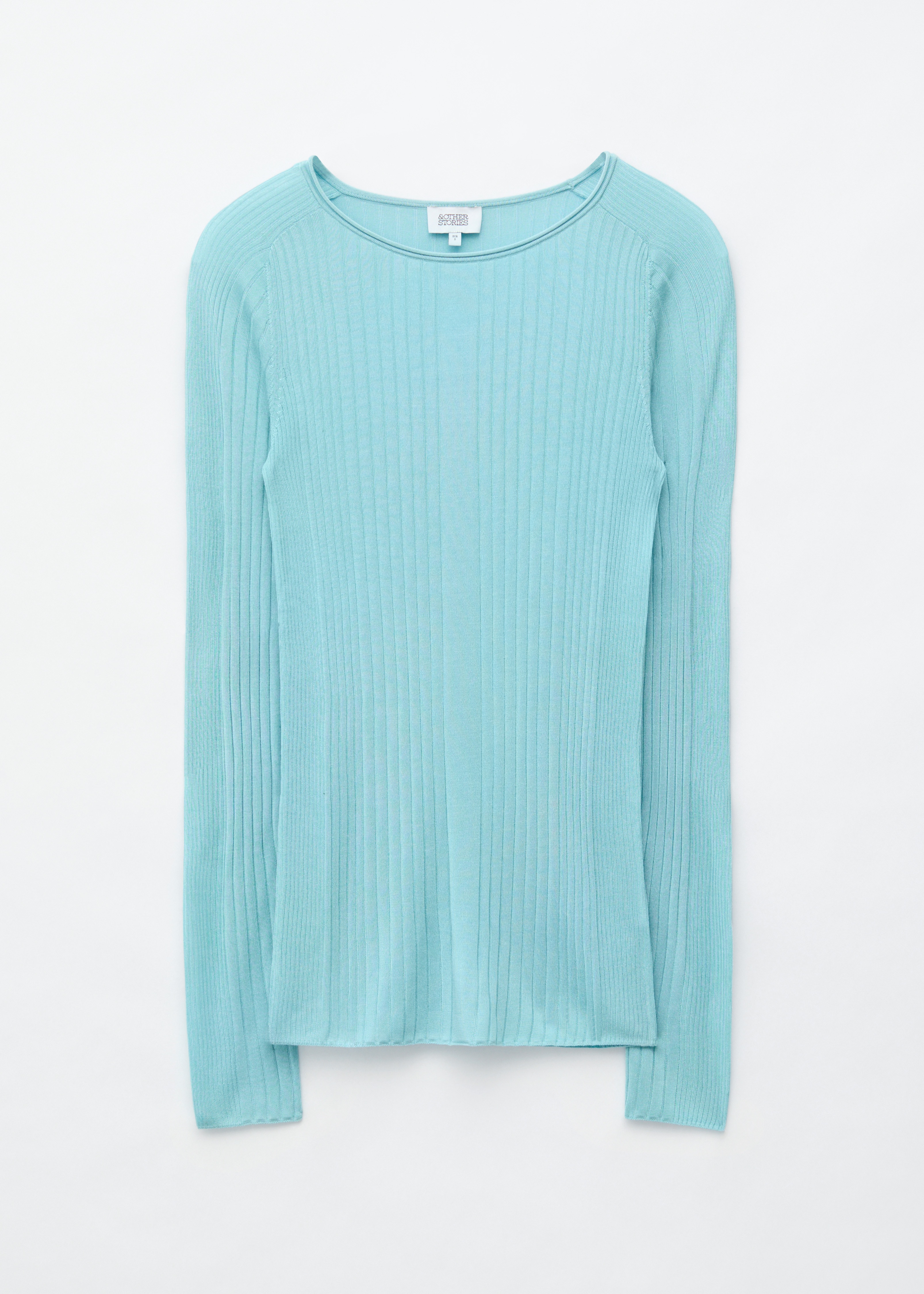 Ribbed Top - Light Turquoise
