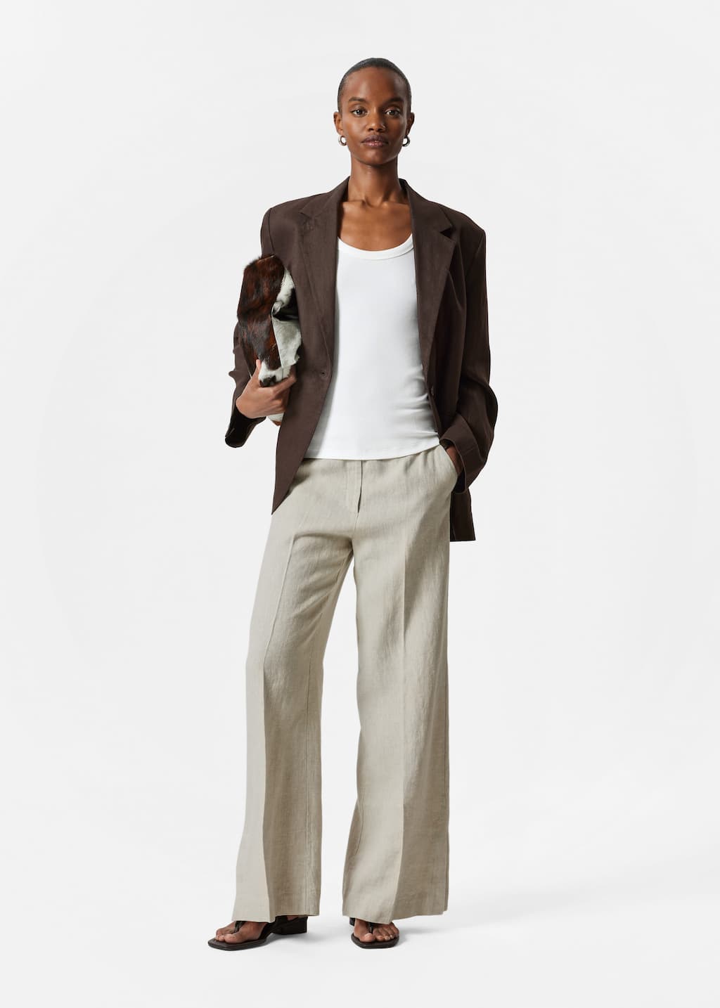 Image of Pantalon habillé en lin