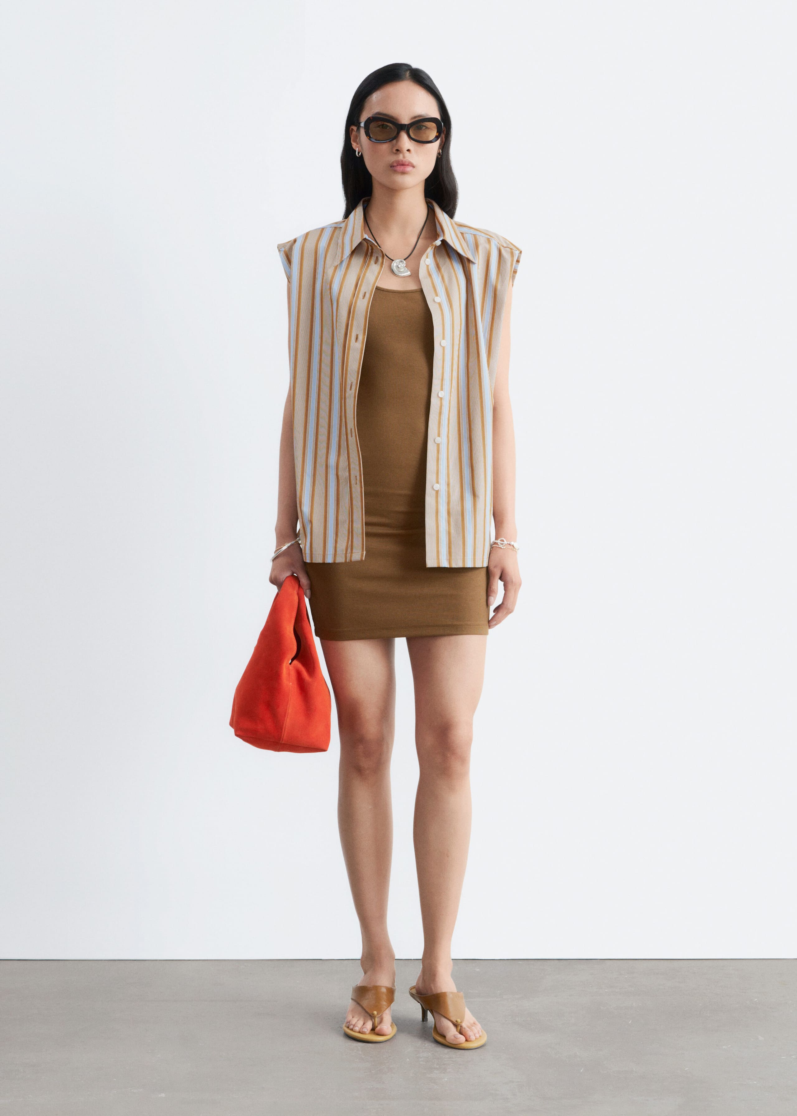 Robe débardeur - Marron Clair - Lookbook