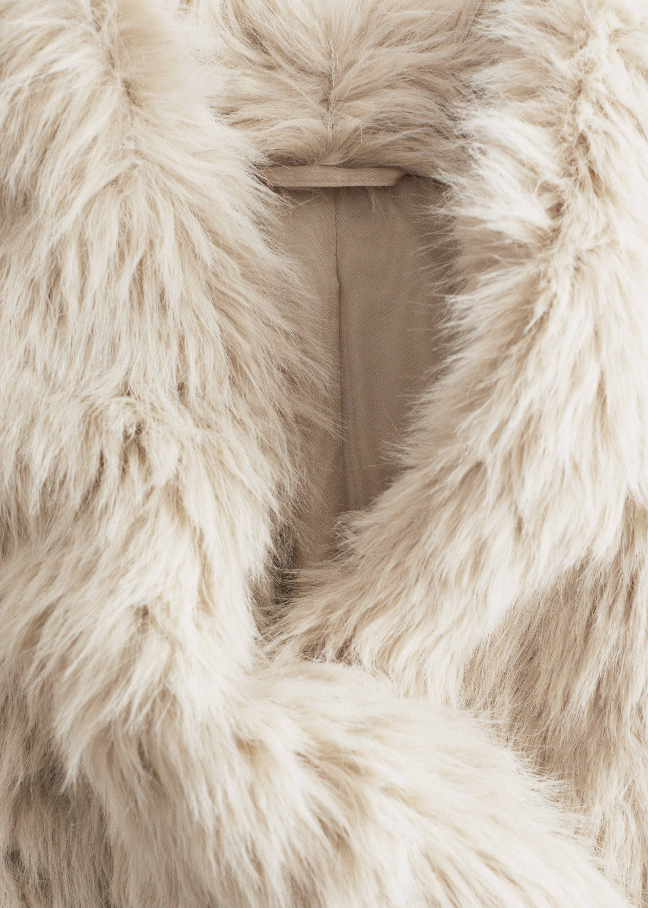 Image of Faux Fur Midi Coat