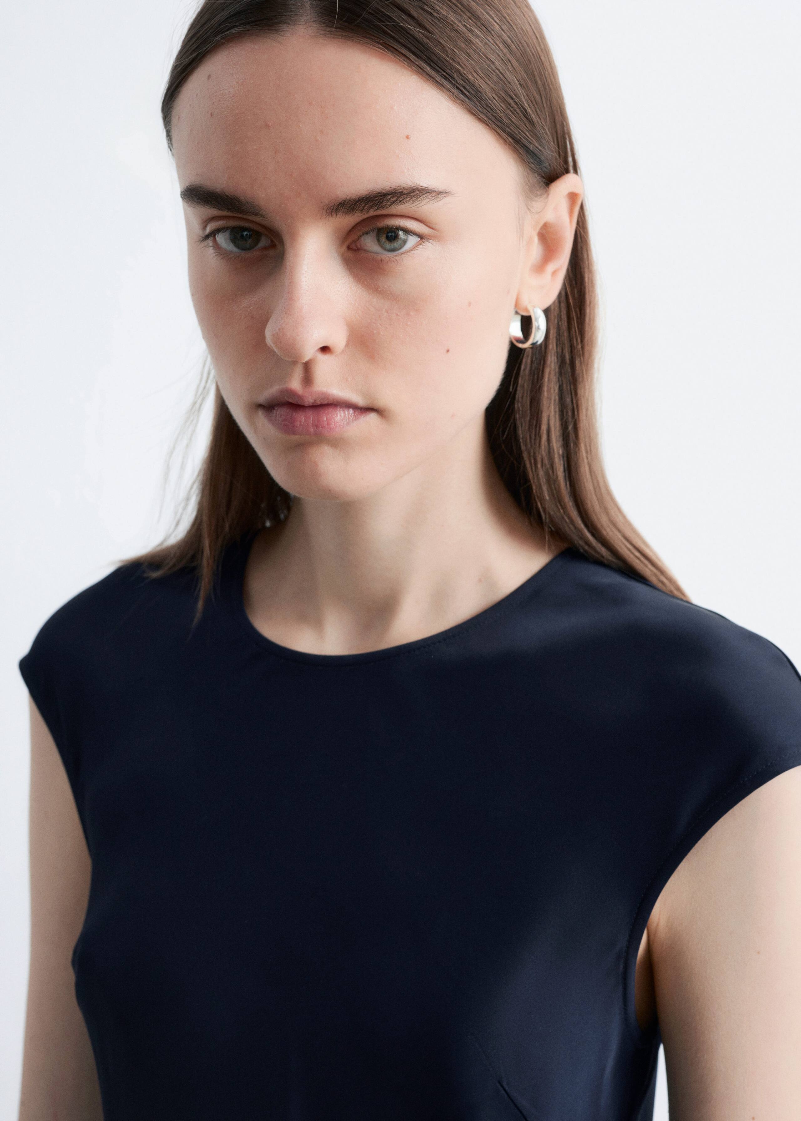 Image of Fitted Satin Maxi Dress