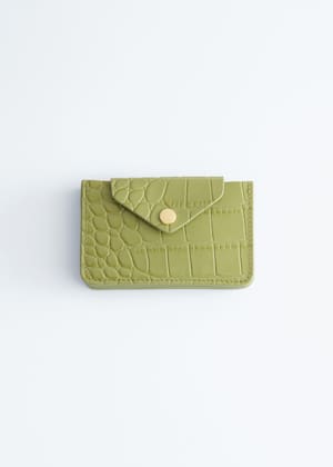 Groen/imitatie krokodillenleer