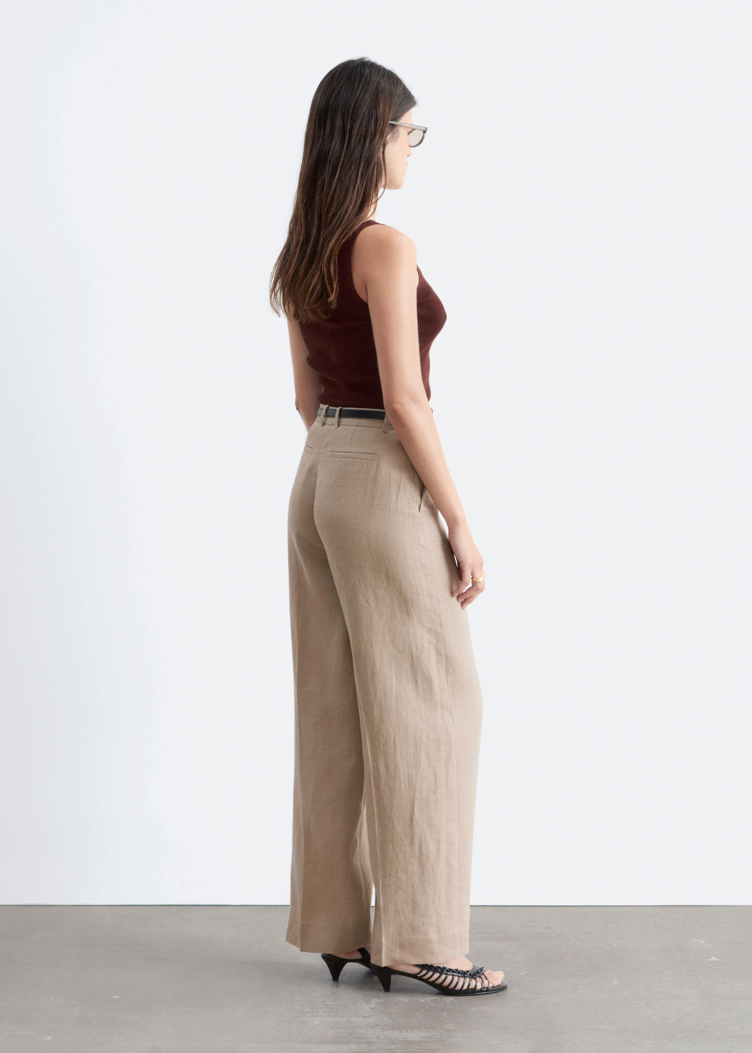 Image of Tailored Linen Trousers