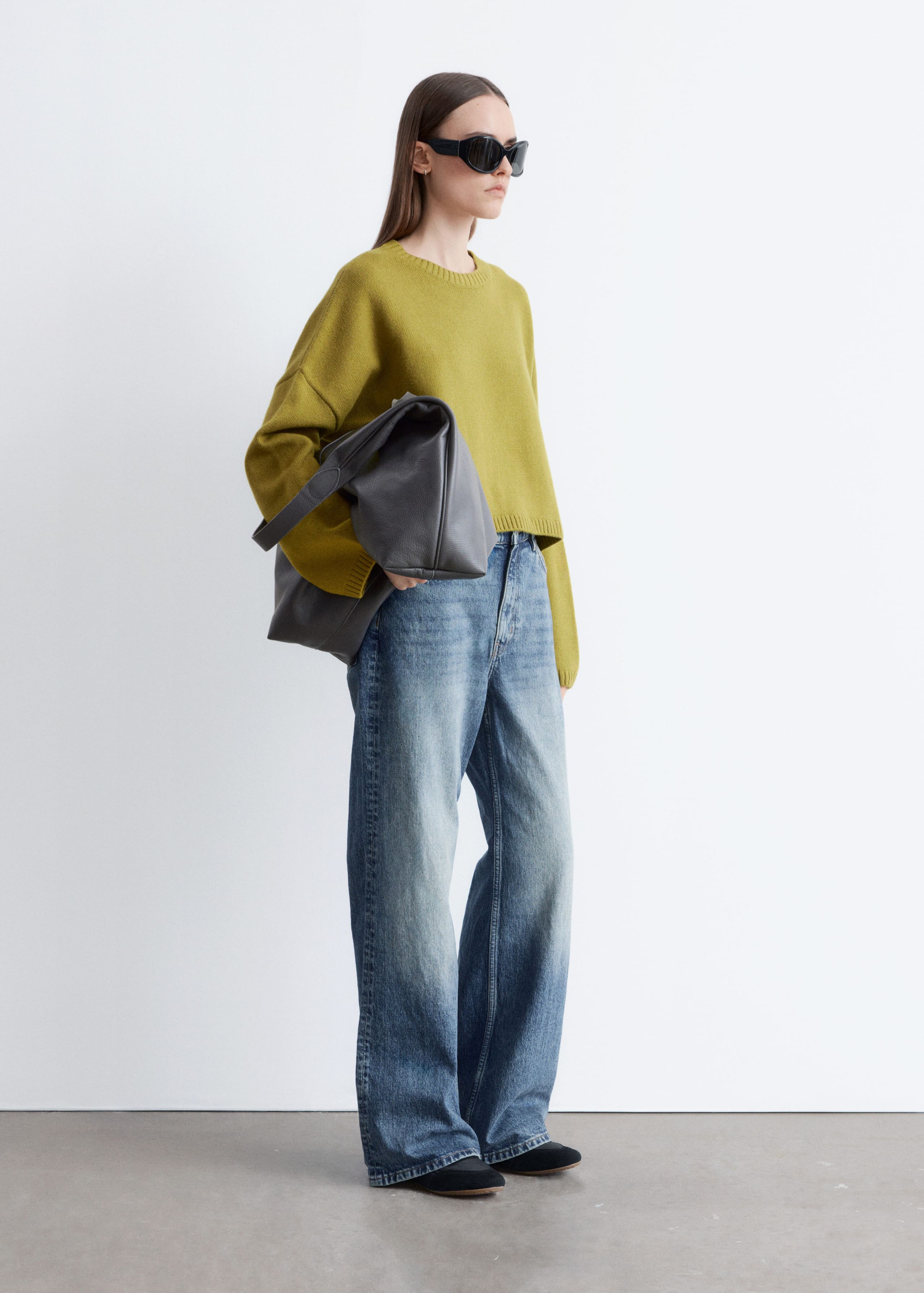 Cropped Cashmere-Blend Jumper - Beige - Lookbook