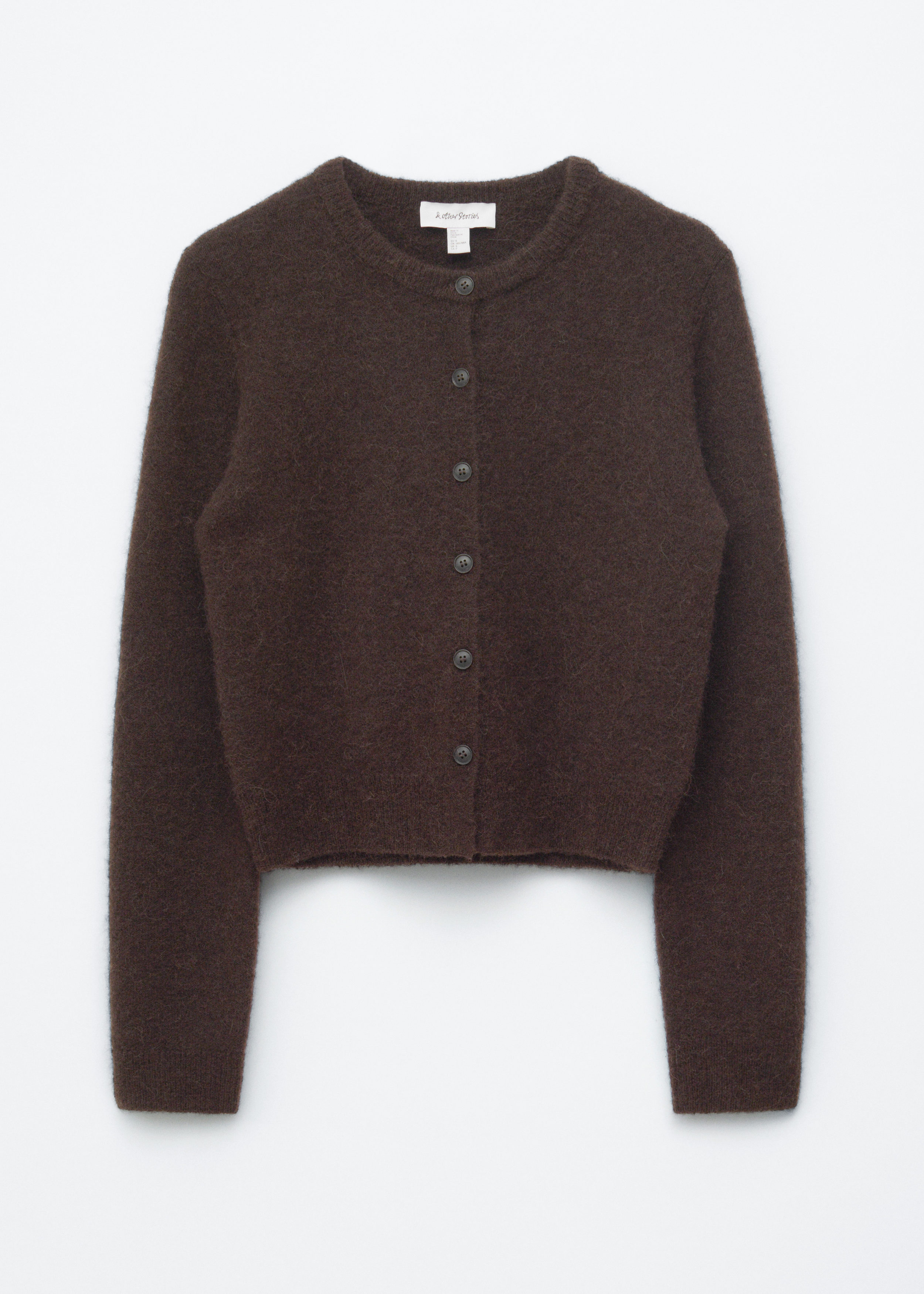 Rib-Knit Cardigan - Black - Cardigans - & Other Stories US