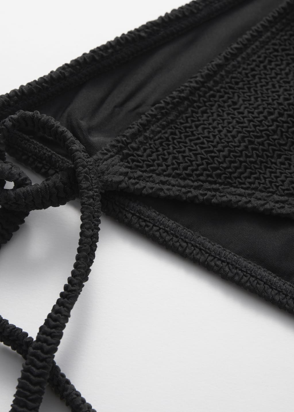 Textured Tie-Detail Bikini Briefs - {{variantName}} - Descriptive Detail
