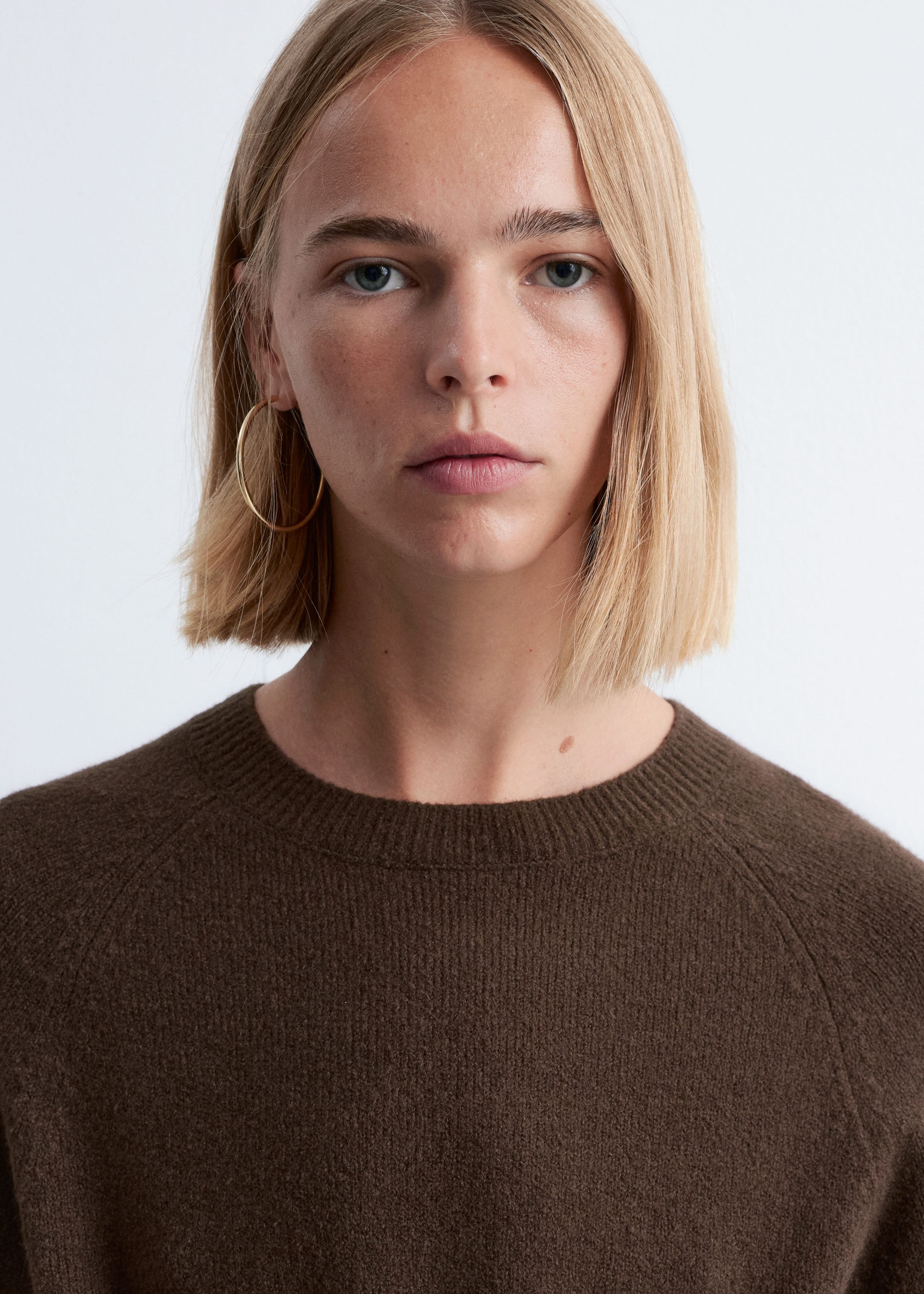 Image of Knitted T-Shirt Mini Dress