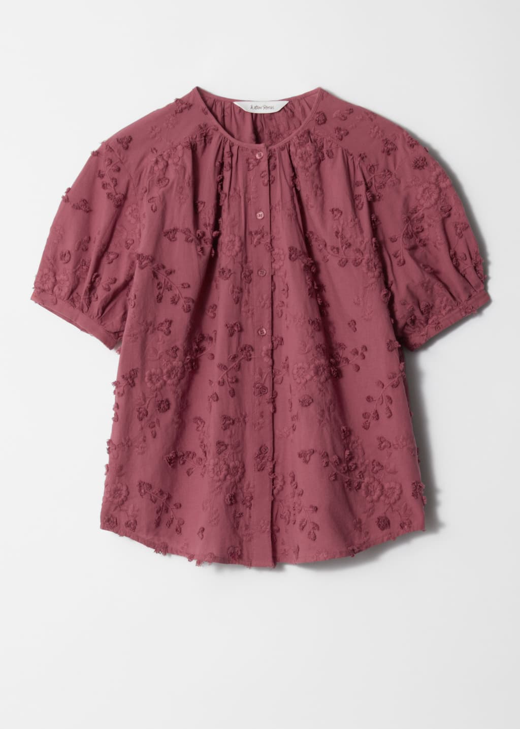 Image of Oversized Puff-Sleeve Blouse