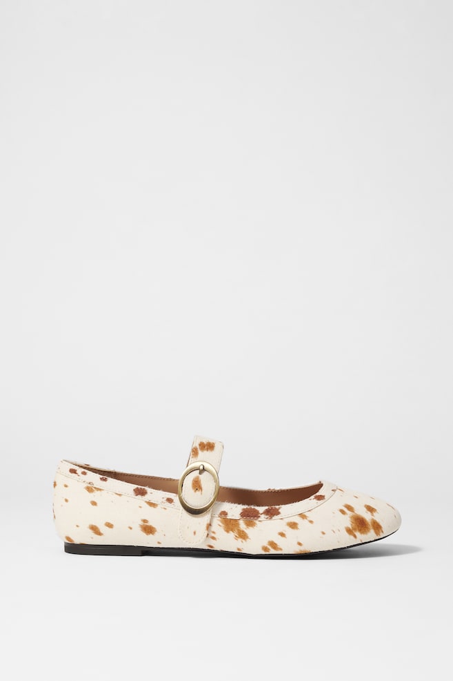 Ballerines babies - Imprimé vache crème - 1