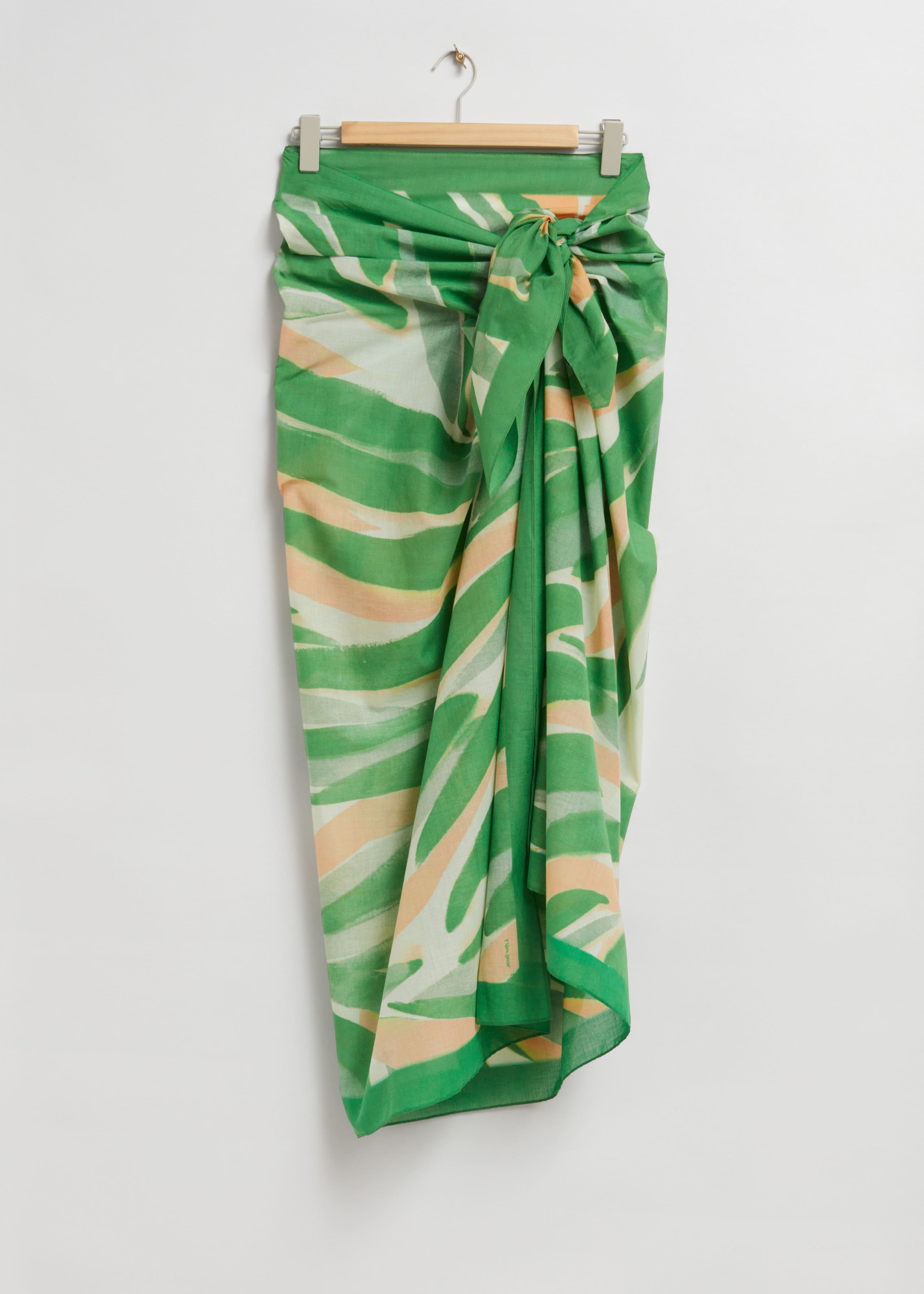 Printed Cotton Sarong - Sea green - Still Life