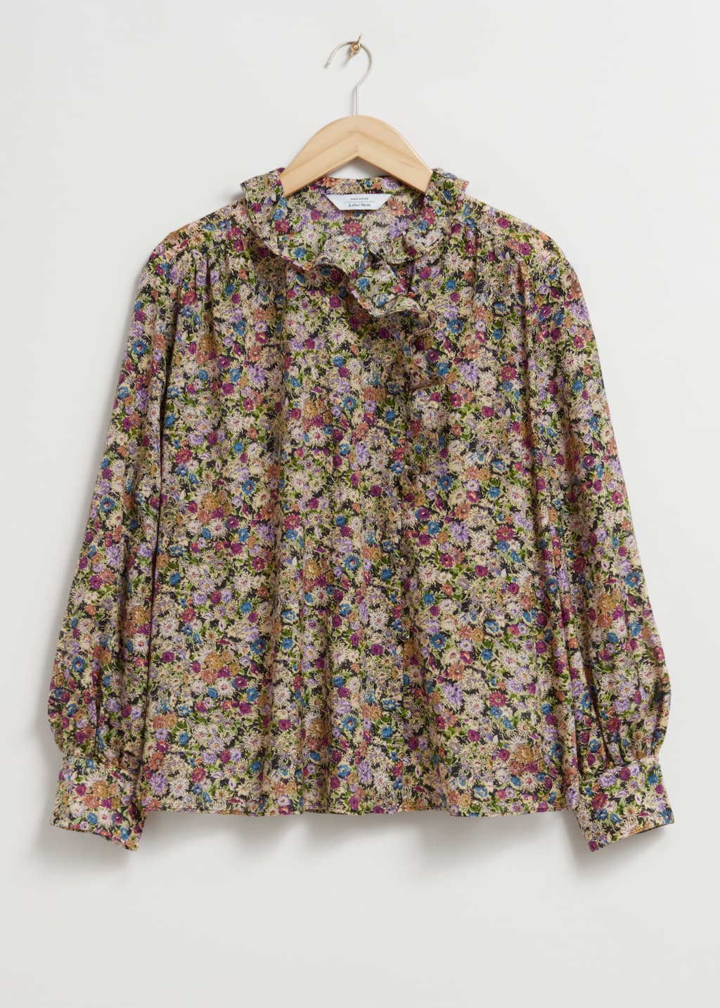 Oversized Frill Blouse - Floral Print - Still Life