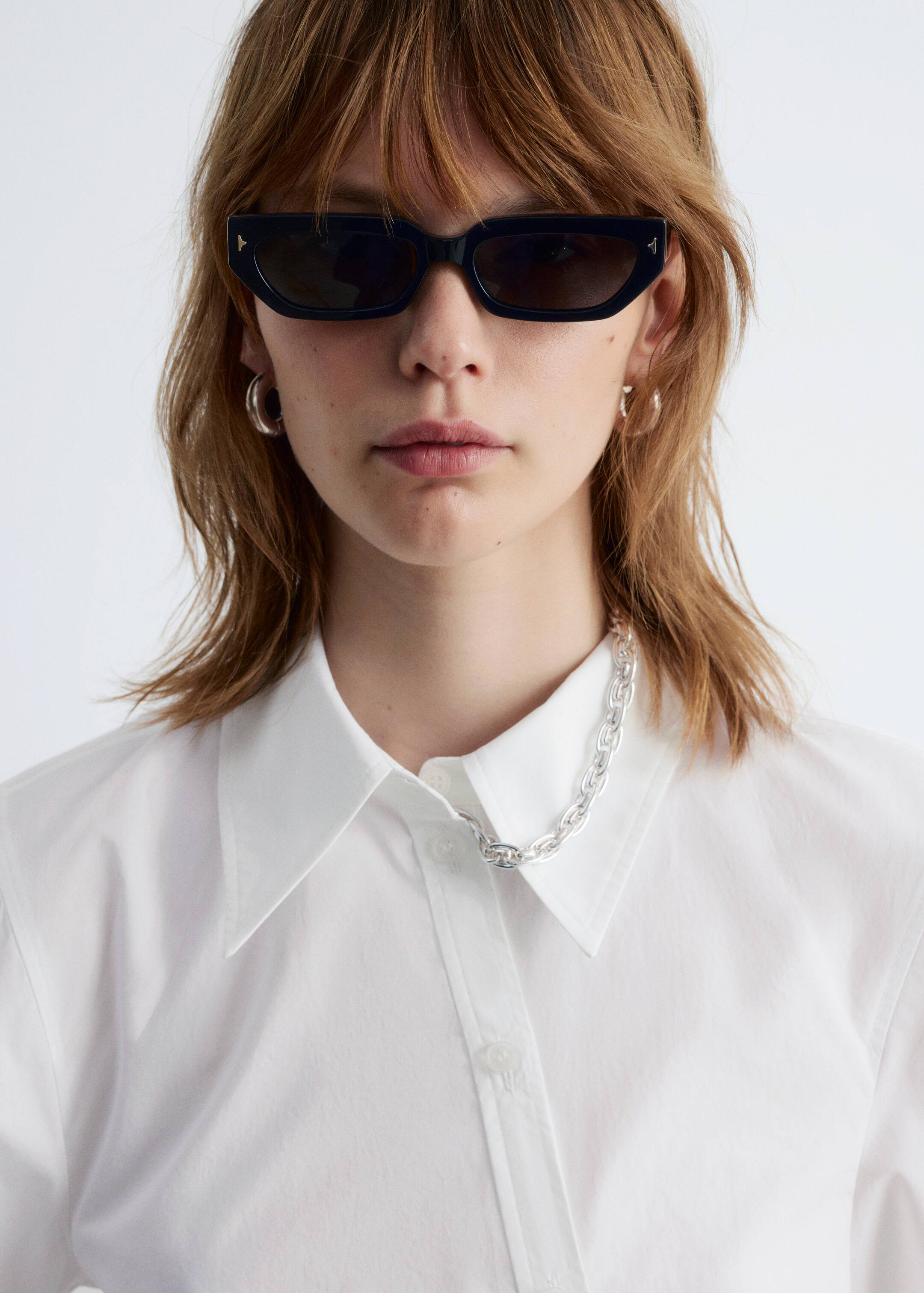 Größeres Bild ansehen: Asymmetrisches Hemd aus Baumwolle - Weiß - Ladies | H&M DE 3