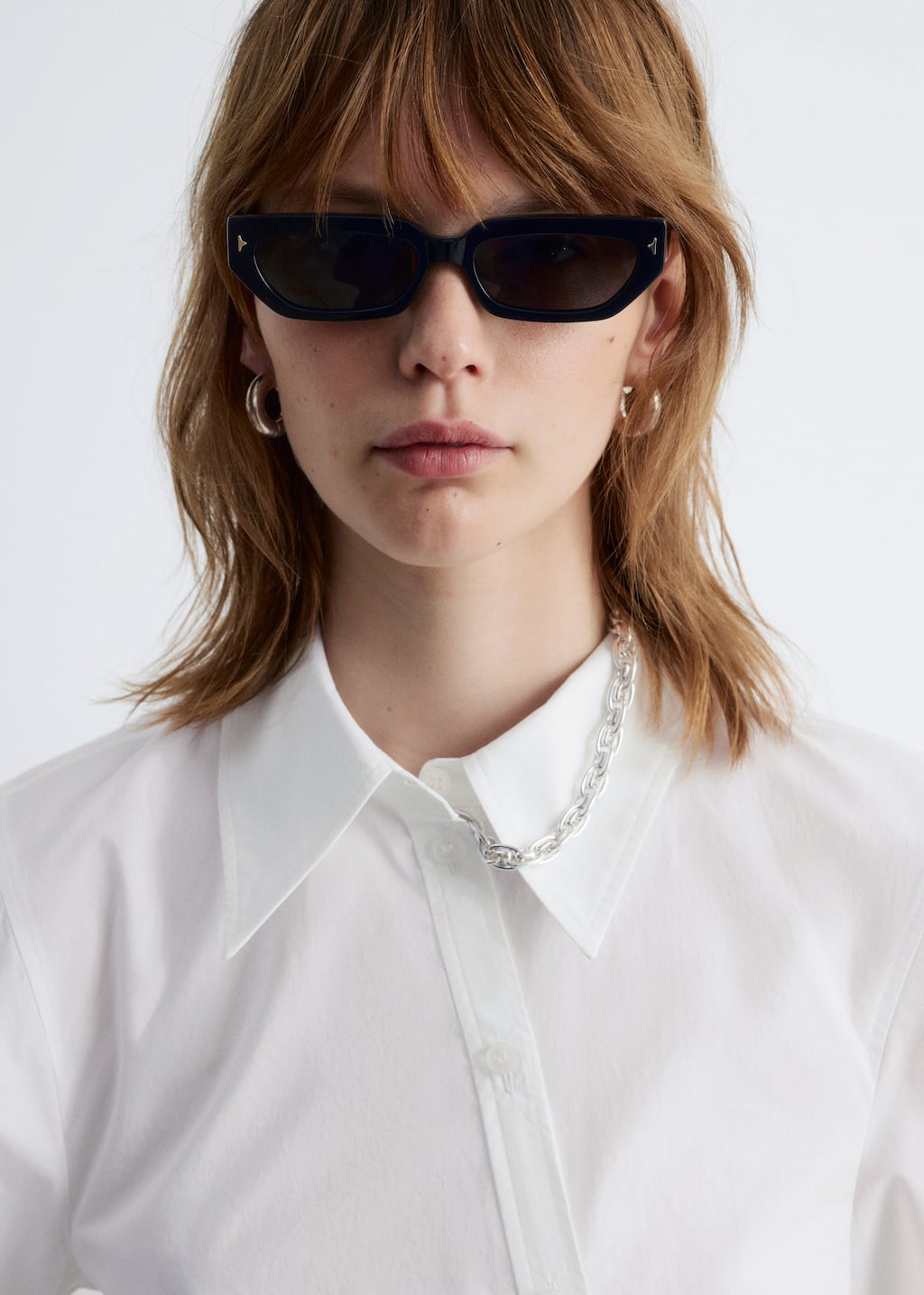 Image of Asymmetrical Cotton Shirt