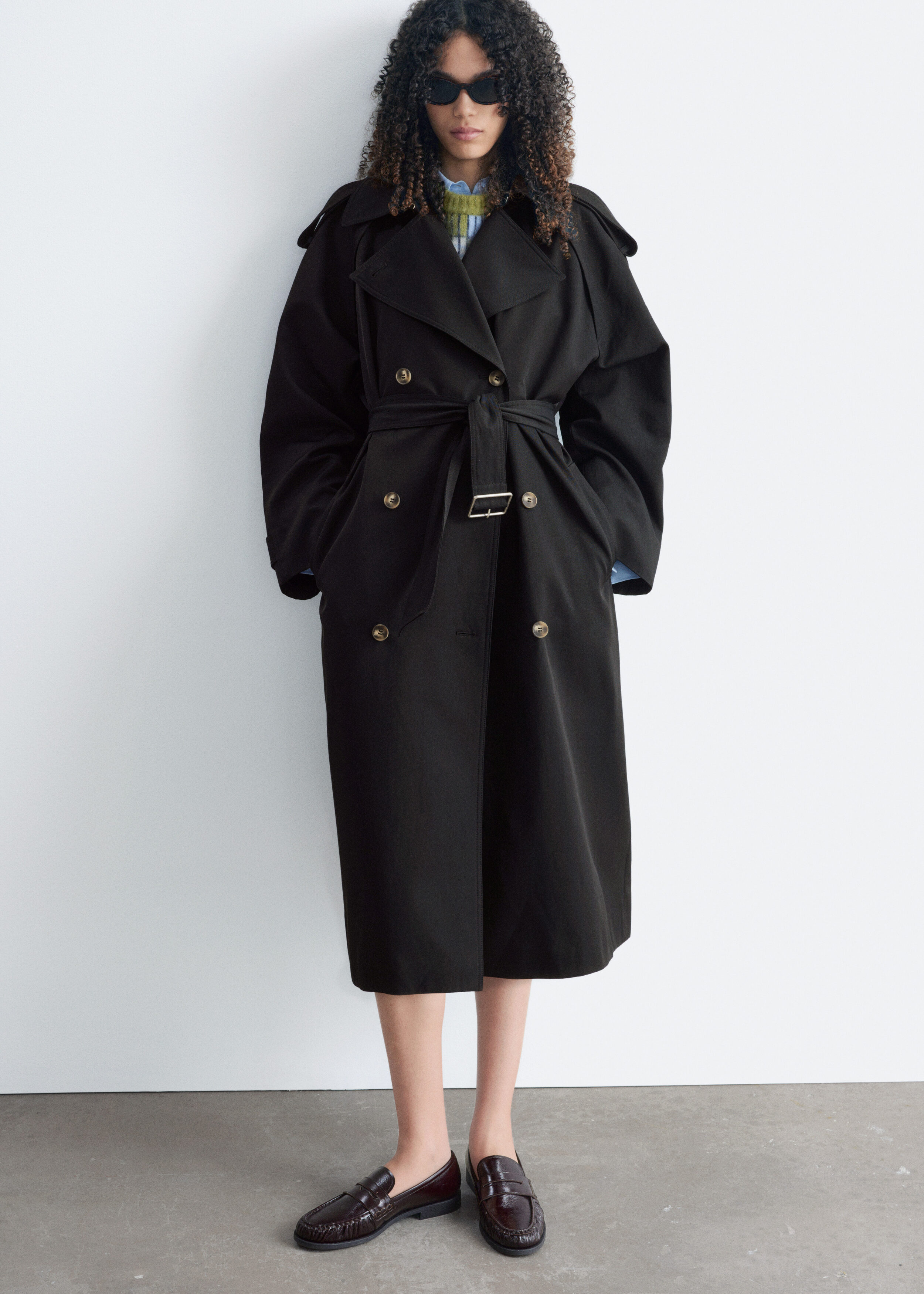 Relaxed Trench Coat - Black - Jackets - & Other Stories US