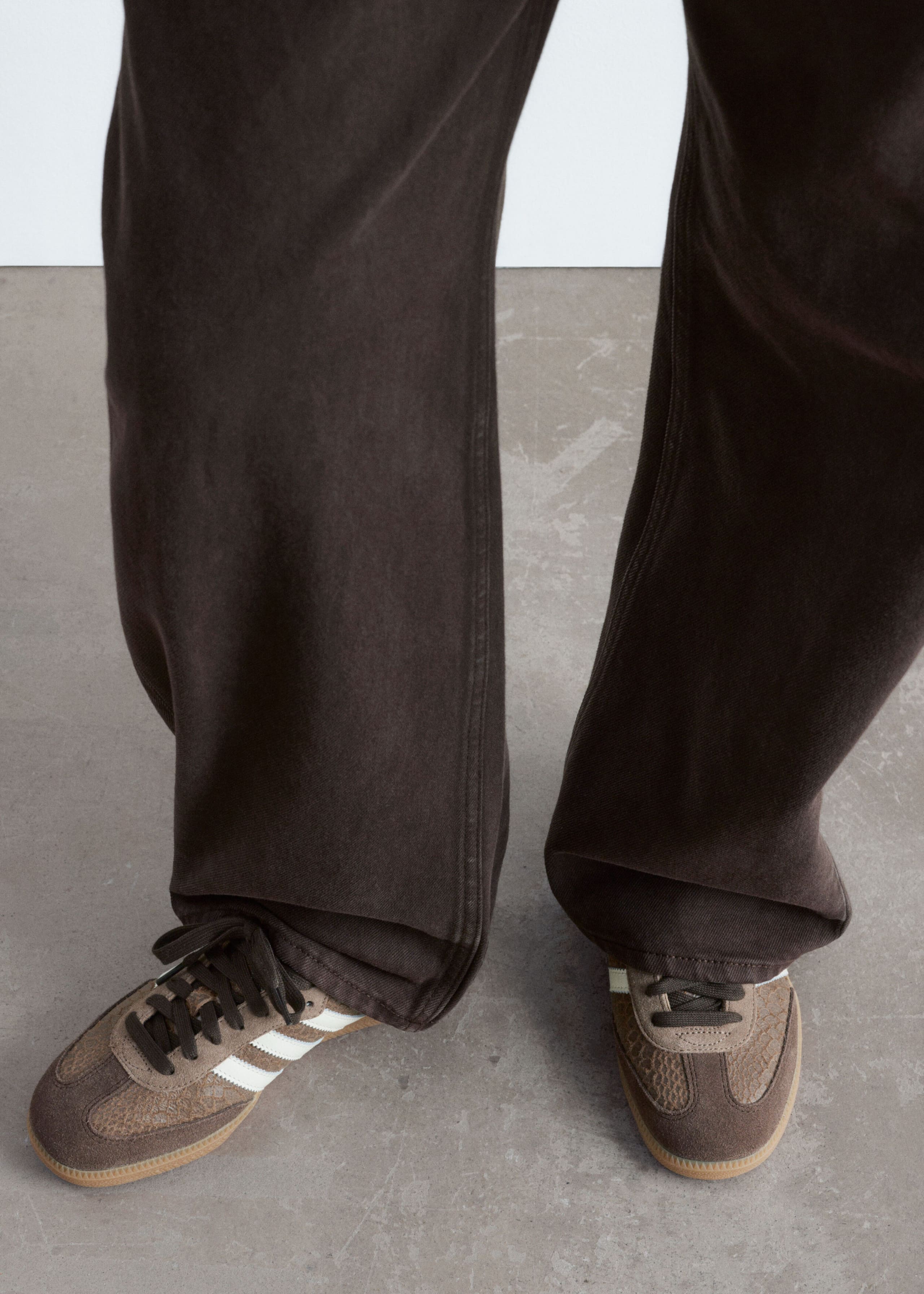 adidas Samba OG Sneakers - Brown/Faux Snake - Still Life