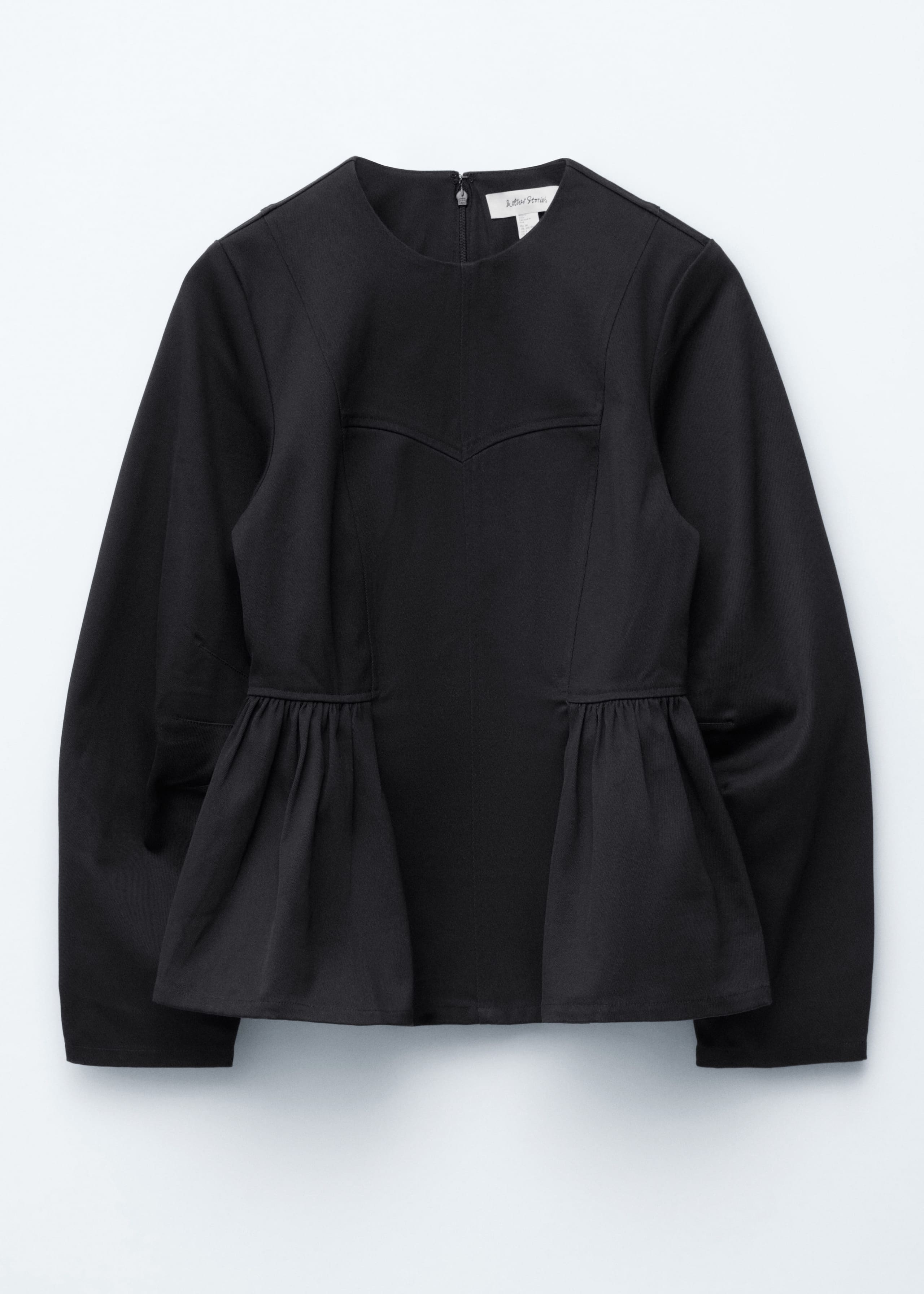 Image of Cotton Peplum Top