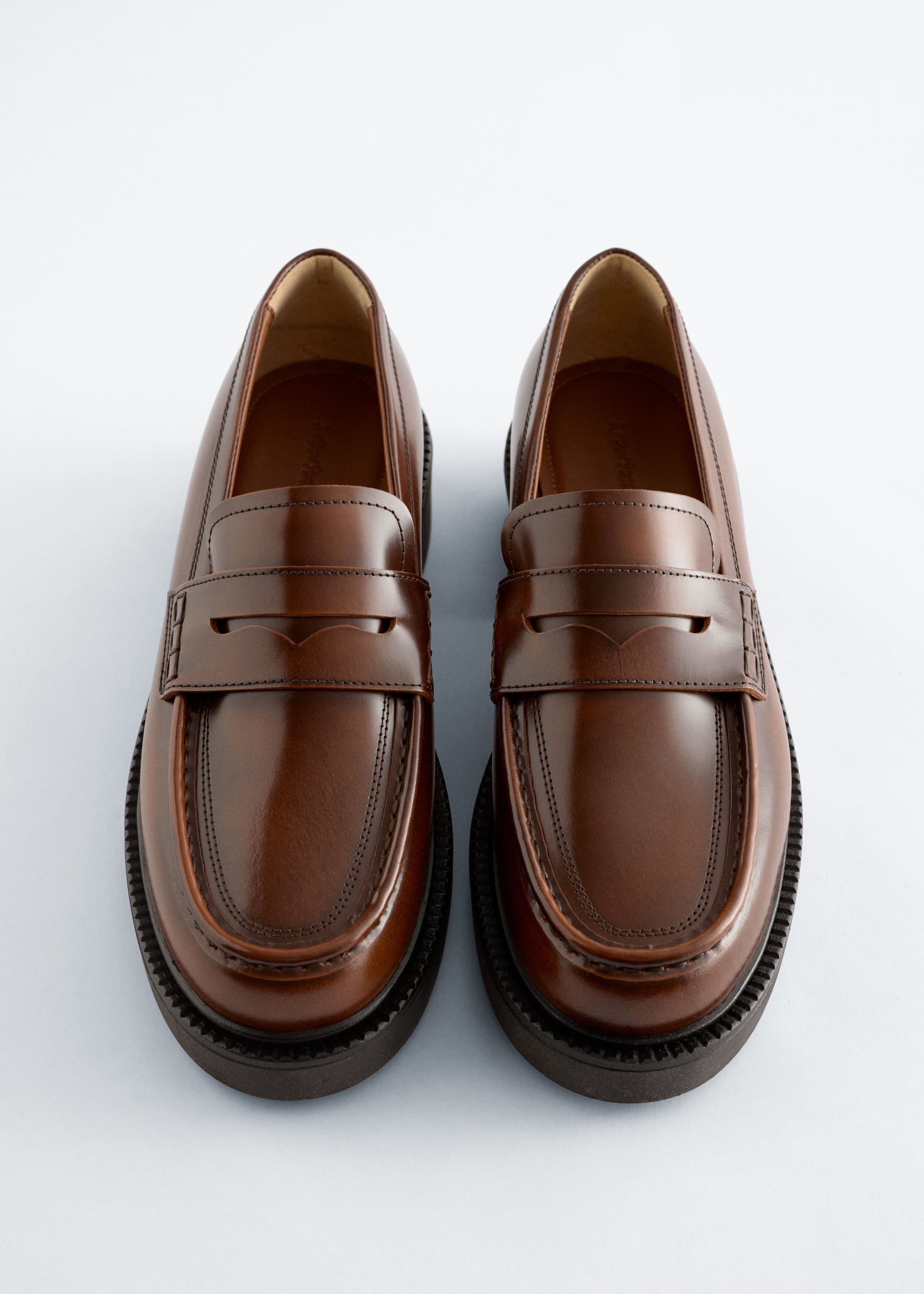 Image of Chunky Leather Loafers