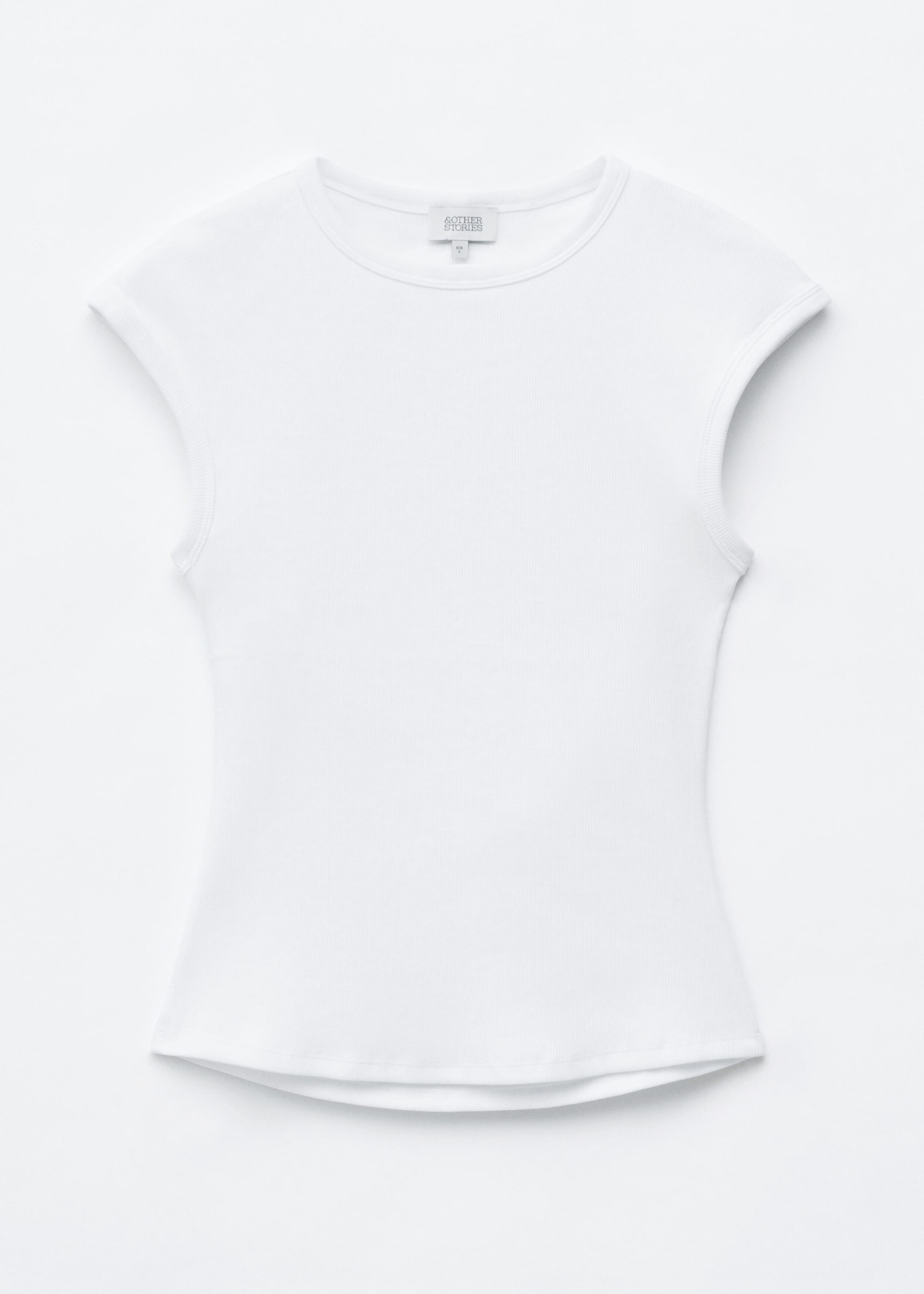 Open-Back Ribbed Top - White - Still Life