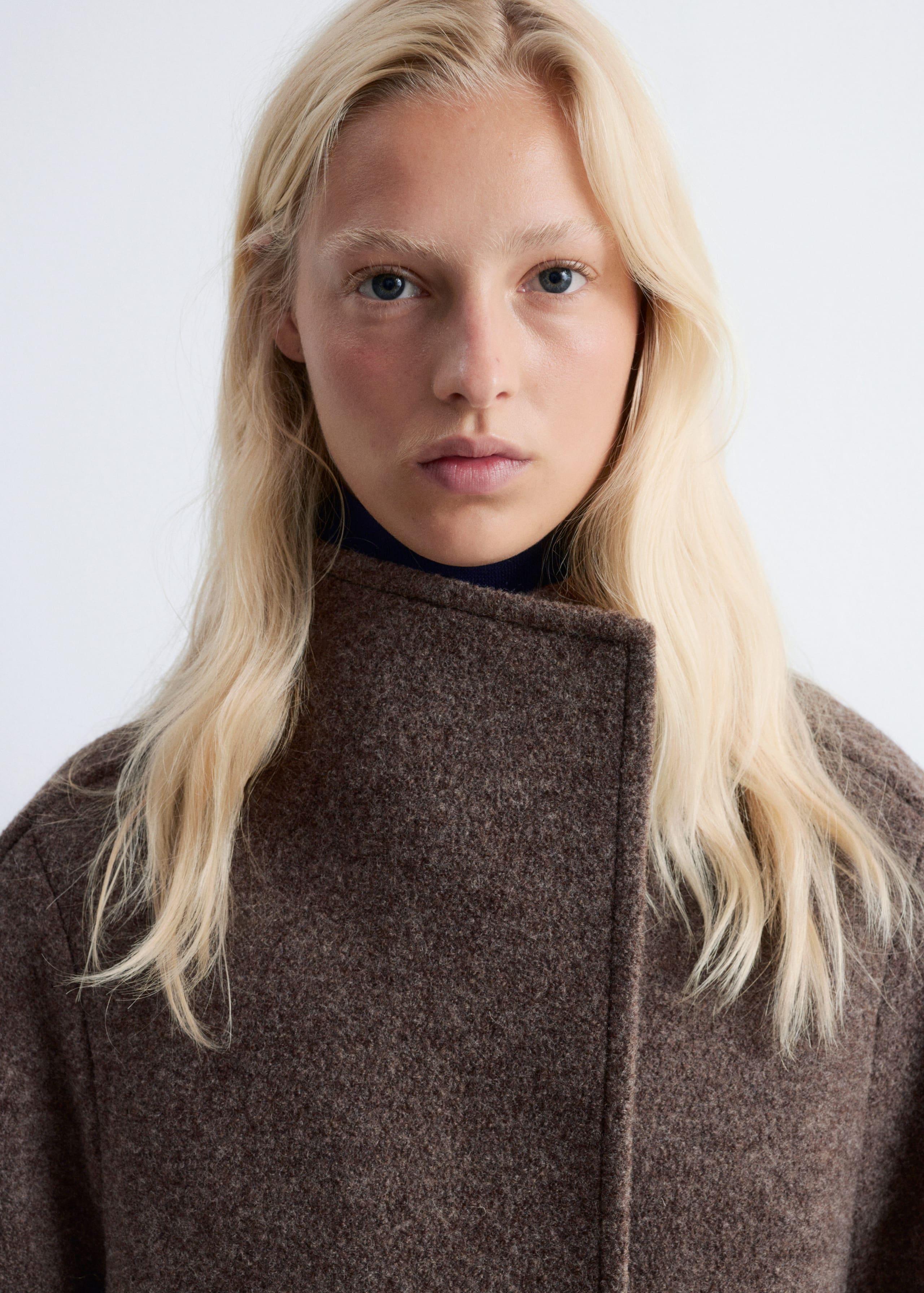 Image of Asymmetric Wool Jacket