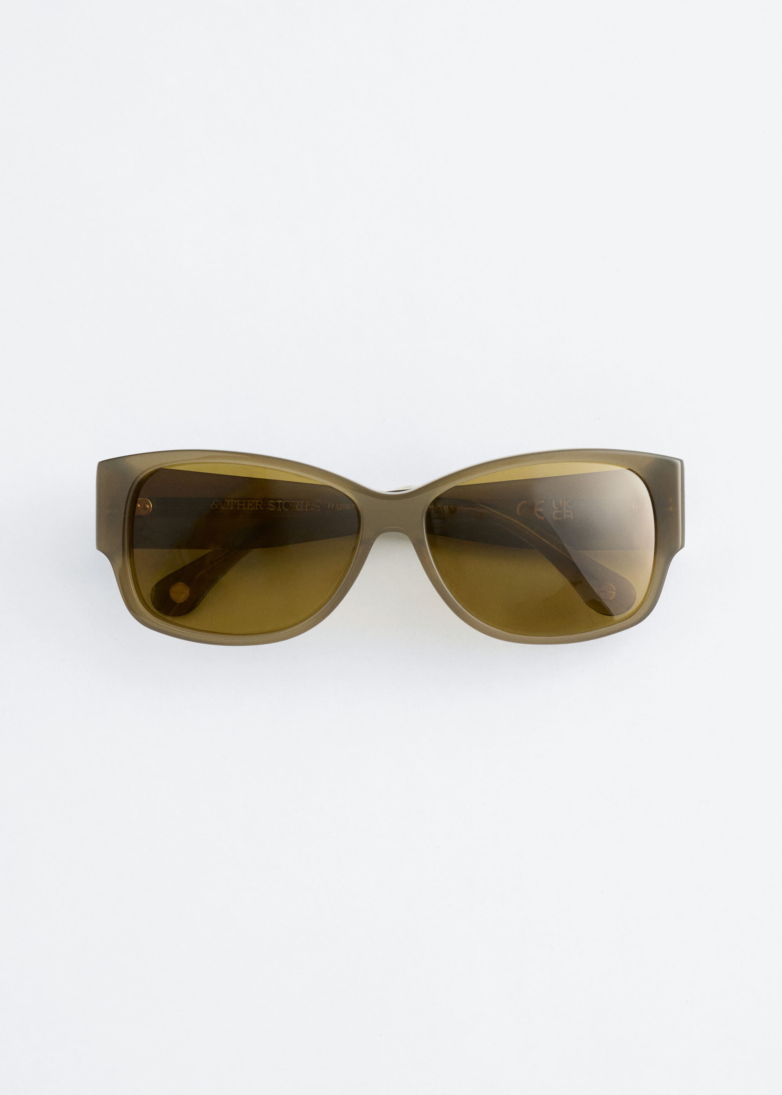 Image of Oval-Frame Sunglasses