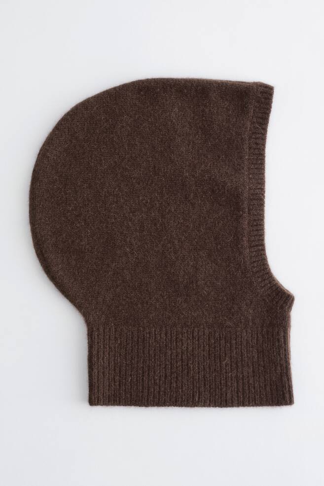 Fitted Cashmere Hood - Dark Brown/Mole/Black - 1