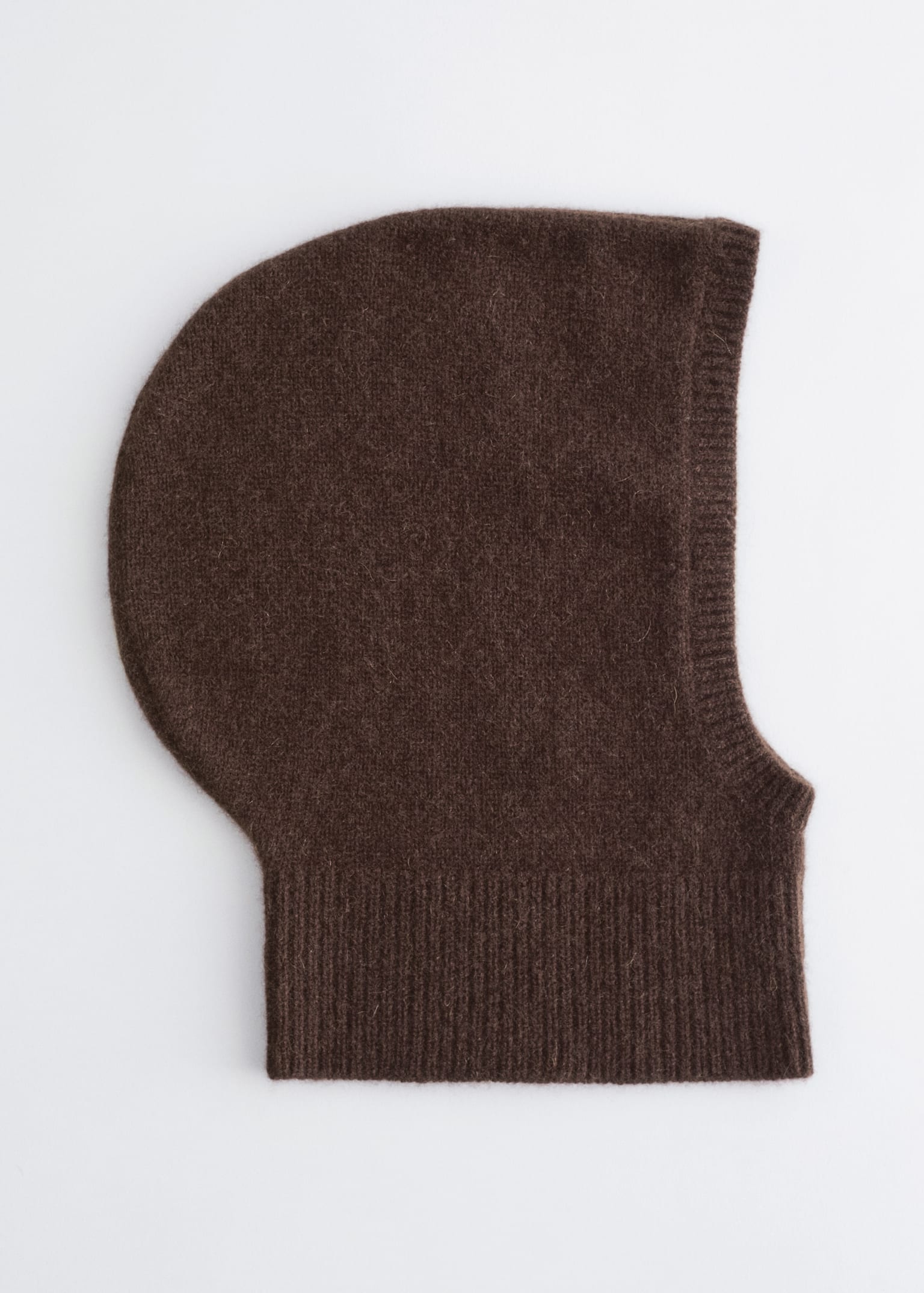 Fitted Cashmere Hood - Dark Brown