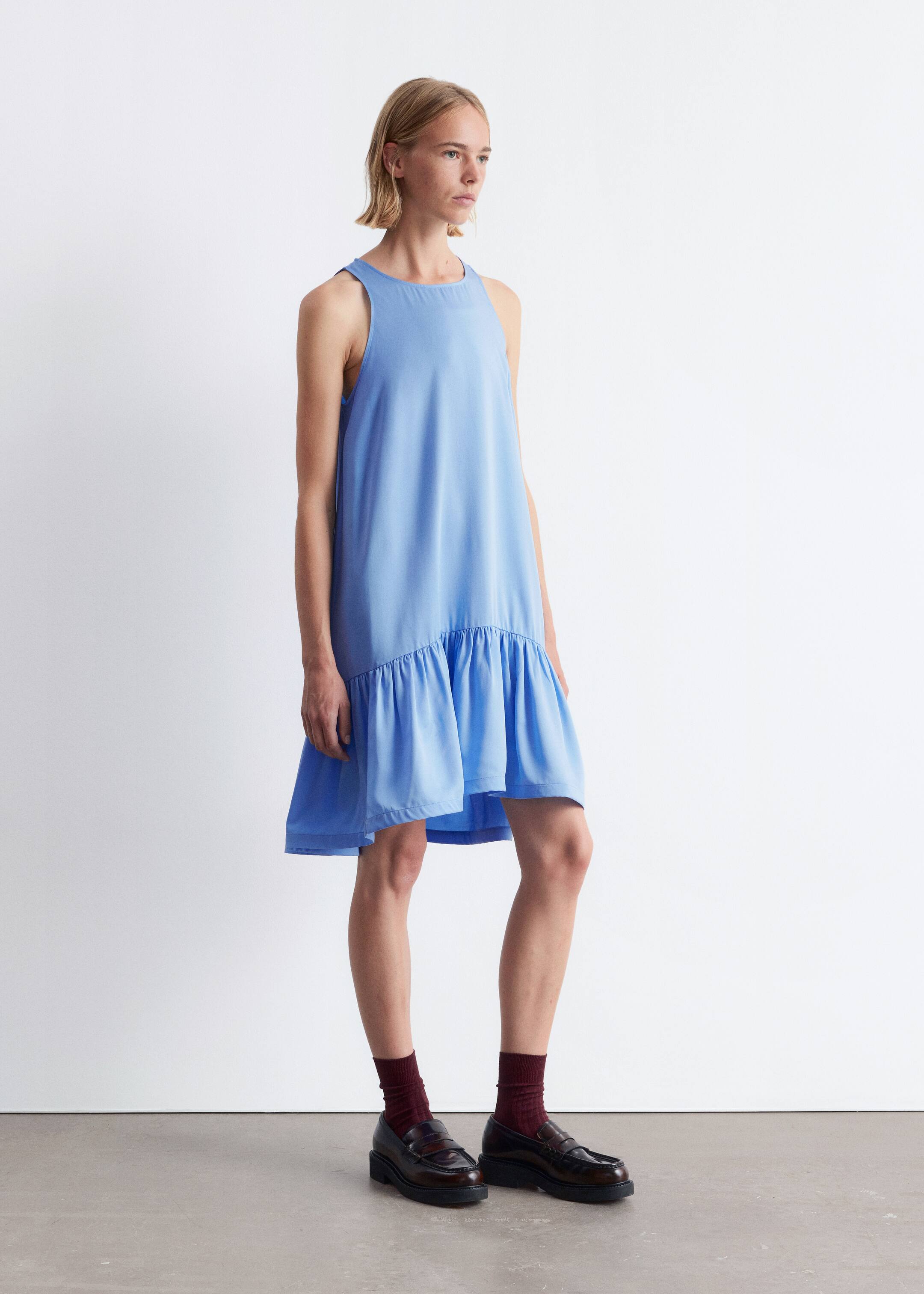 Agrandir l'image: Robe courte volantée - Bleu ciel - FEMME | H&M BE 4