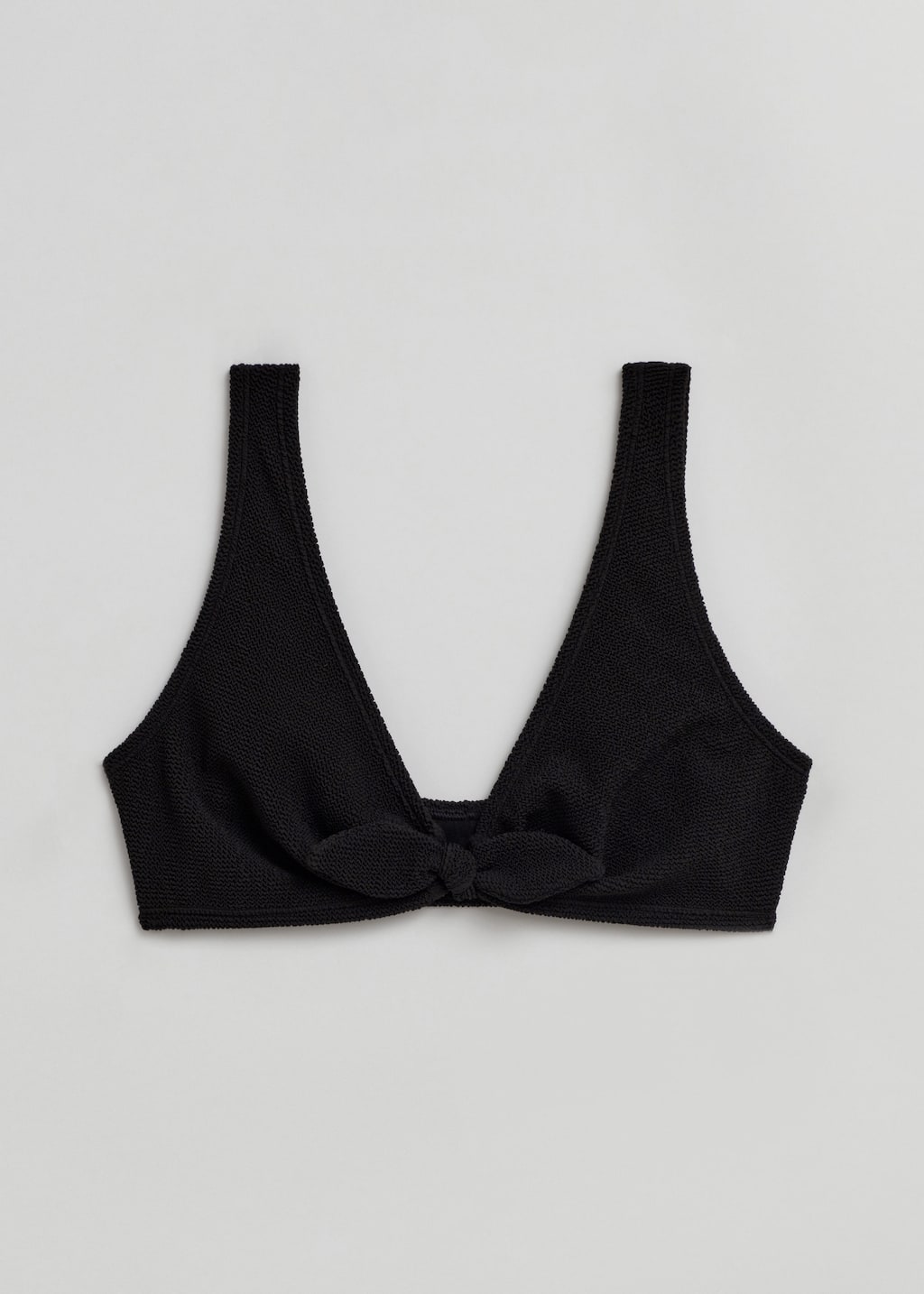 Haut de bikini à nouer en crêpe