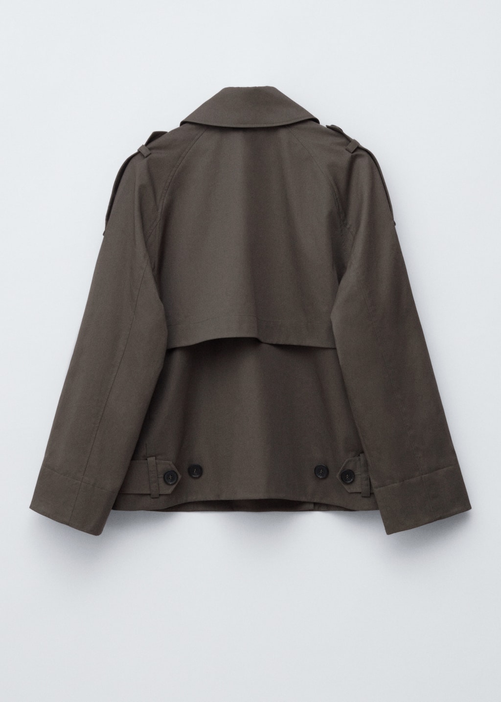 Image of Double-Breasted Trench Jacket