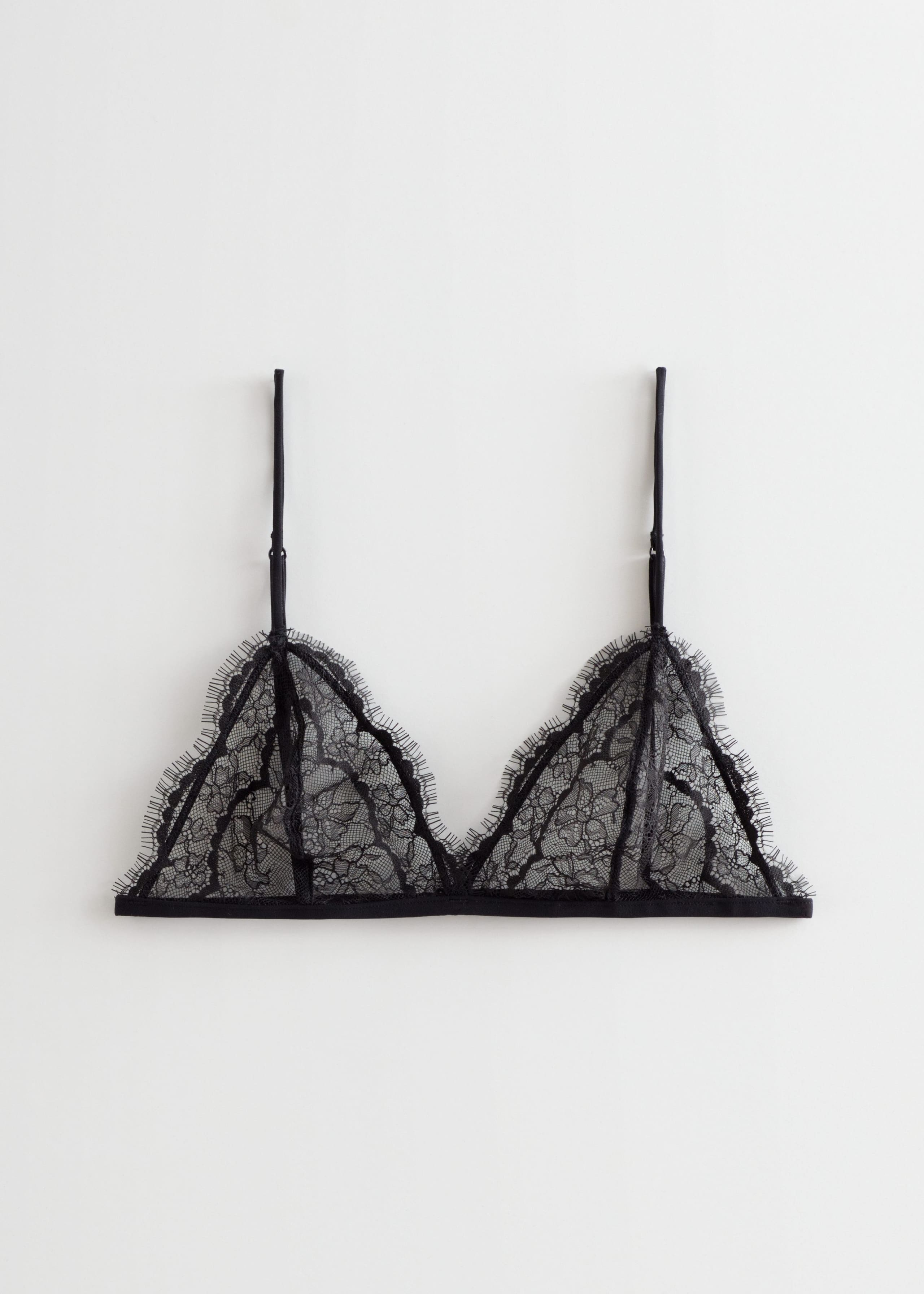 Mjuk spets-BH – Svart – stilleben