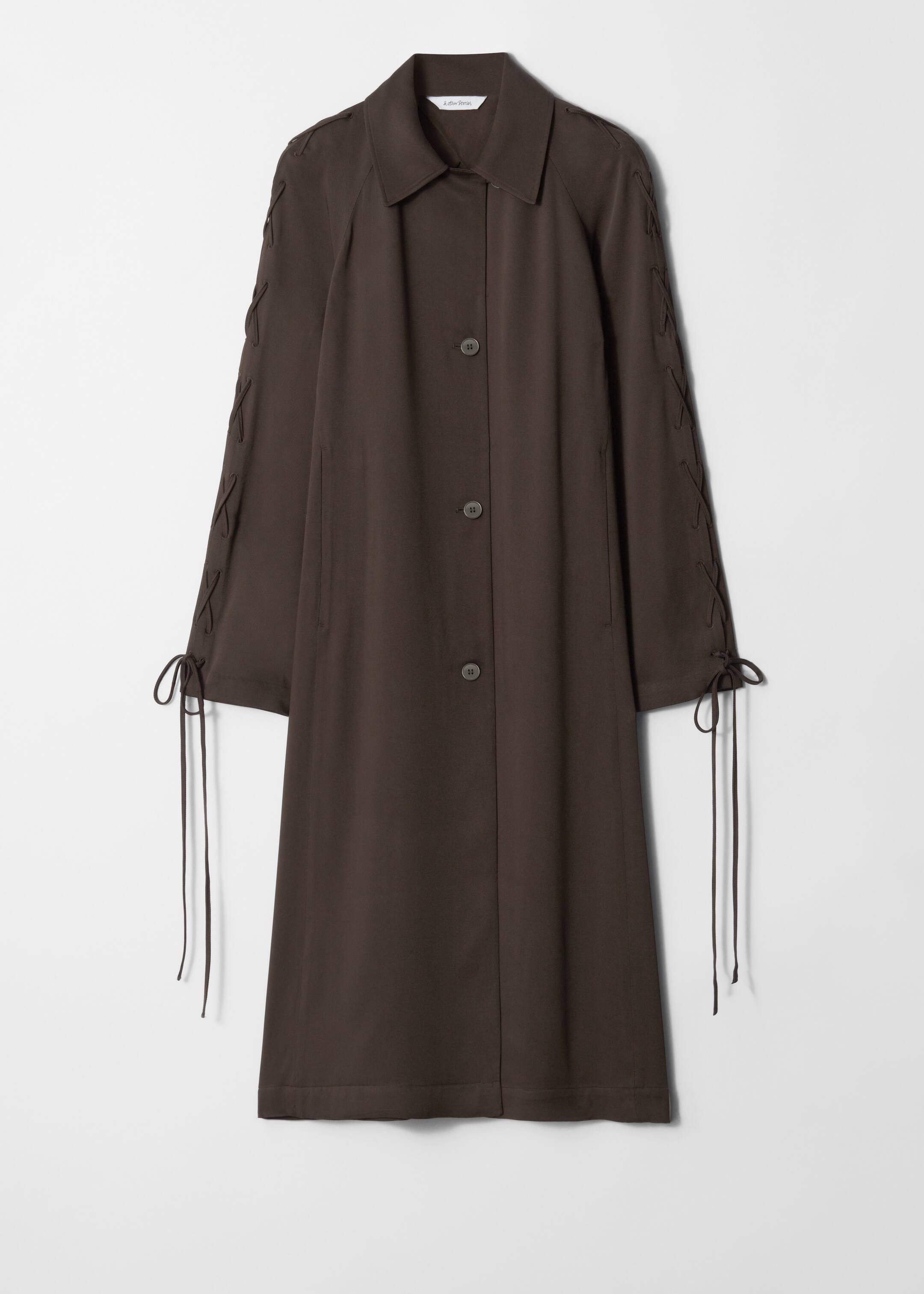 Grotere afbeelding bekijken: Autojas met vetersluitingen - Donkerbruin - DAMES | H&M NL 5
