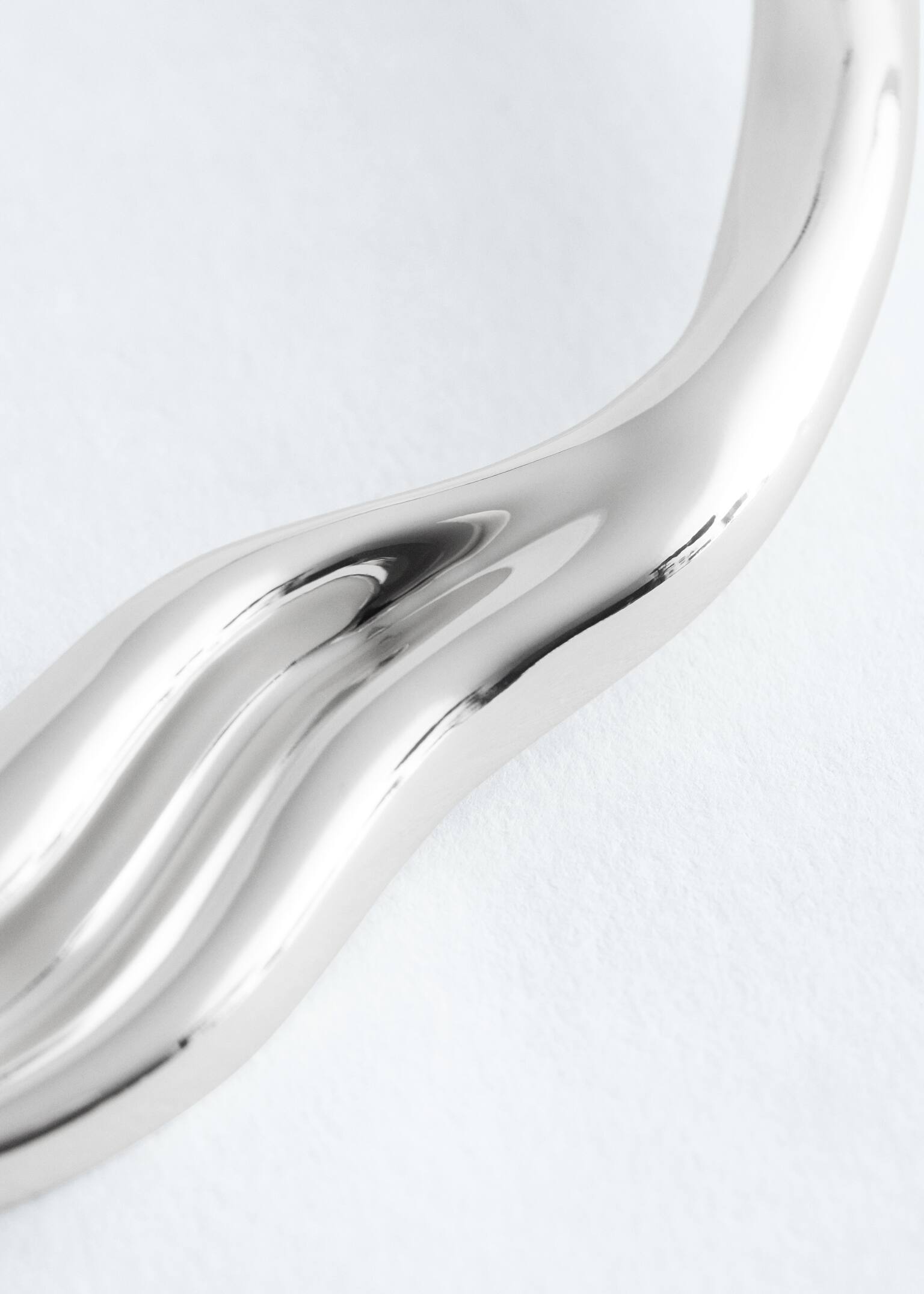 Irregular Choker Necklace - Silver - 2
