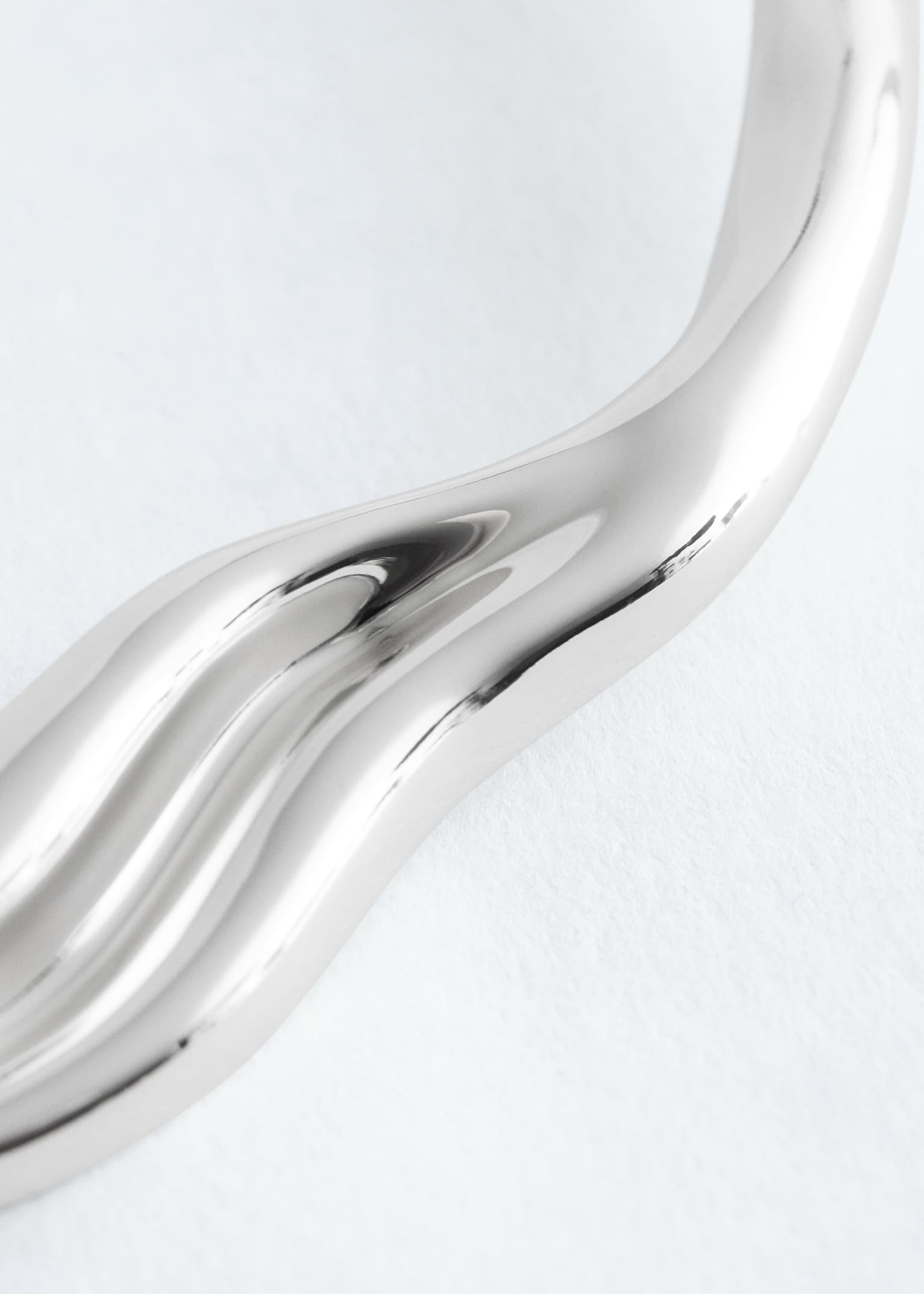 Irregular Choker Necklace - Silver - 2