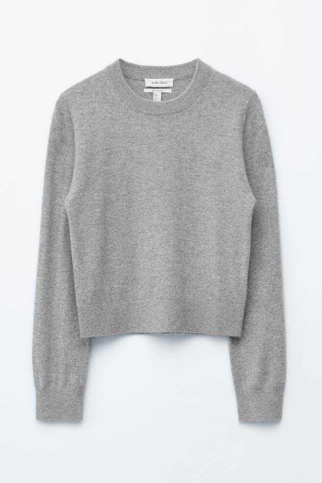 Cashmere Jumper - Grau meliert - 1