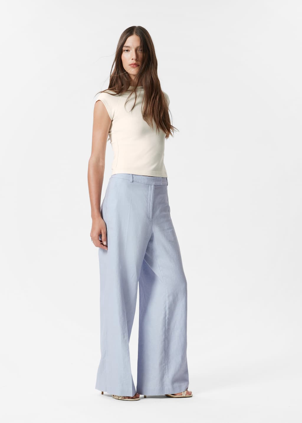 Image of Tailored Linen Trousers