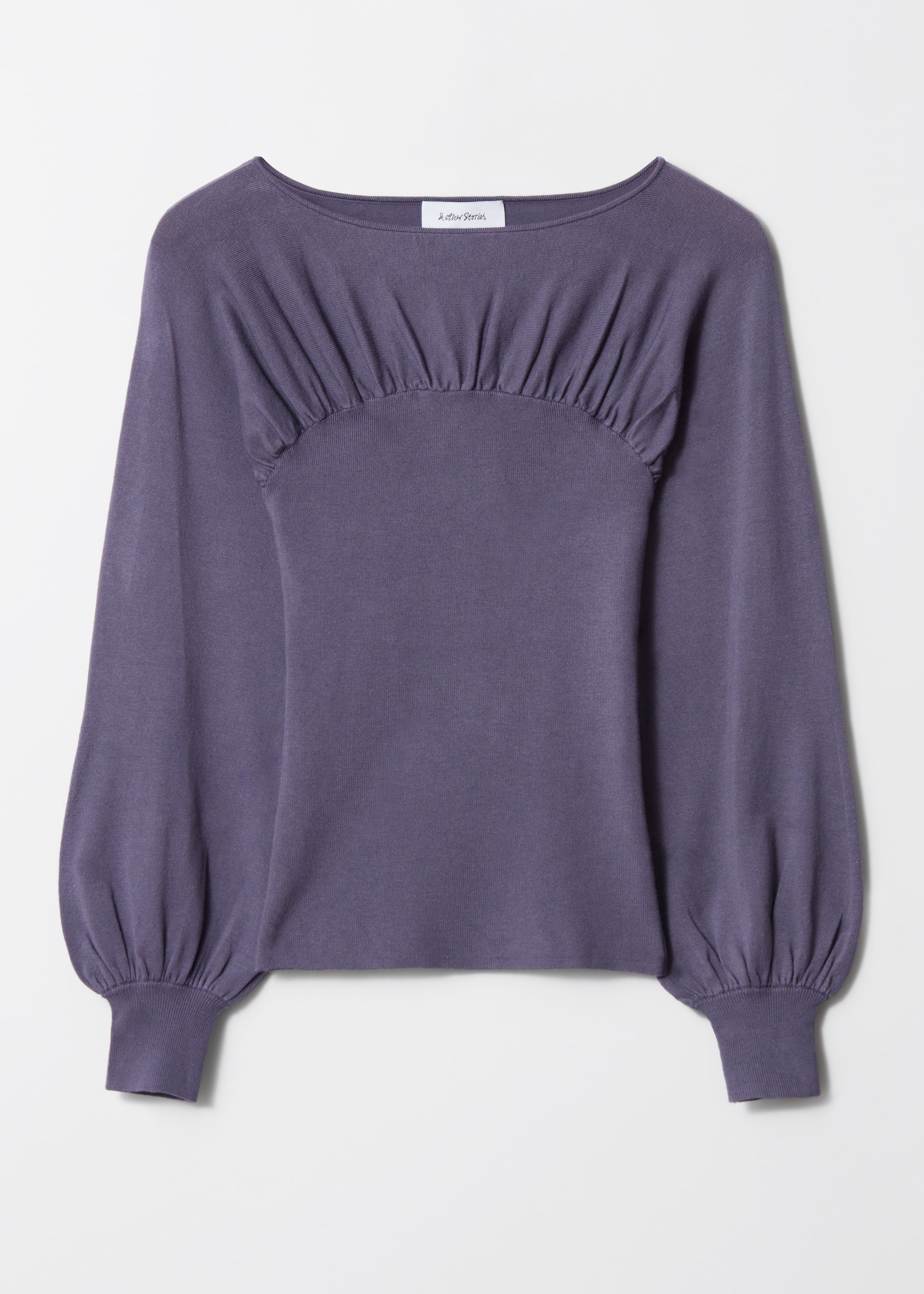 Zobrazit větší obrázek: Nařasený svetr - Fialová - ŽENY | H&M CZ 1