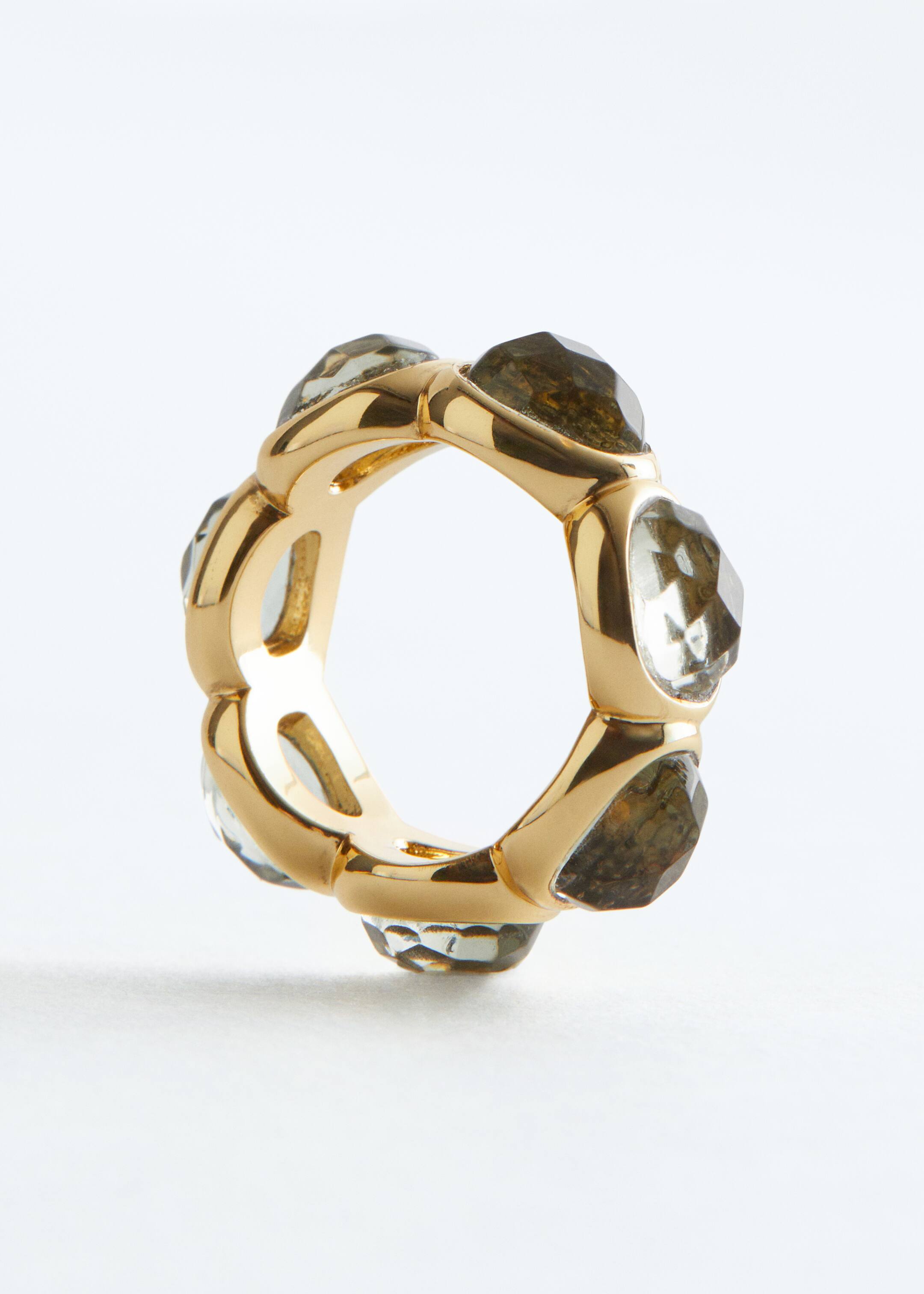 Agrandir l'image: Bague en cristal vibrant - Doré - FEMME | H&M FR 2