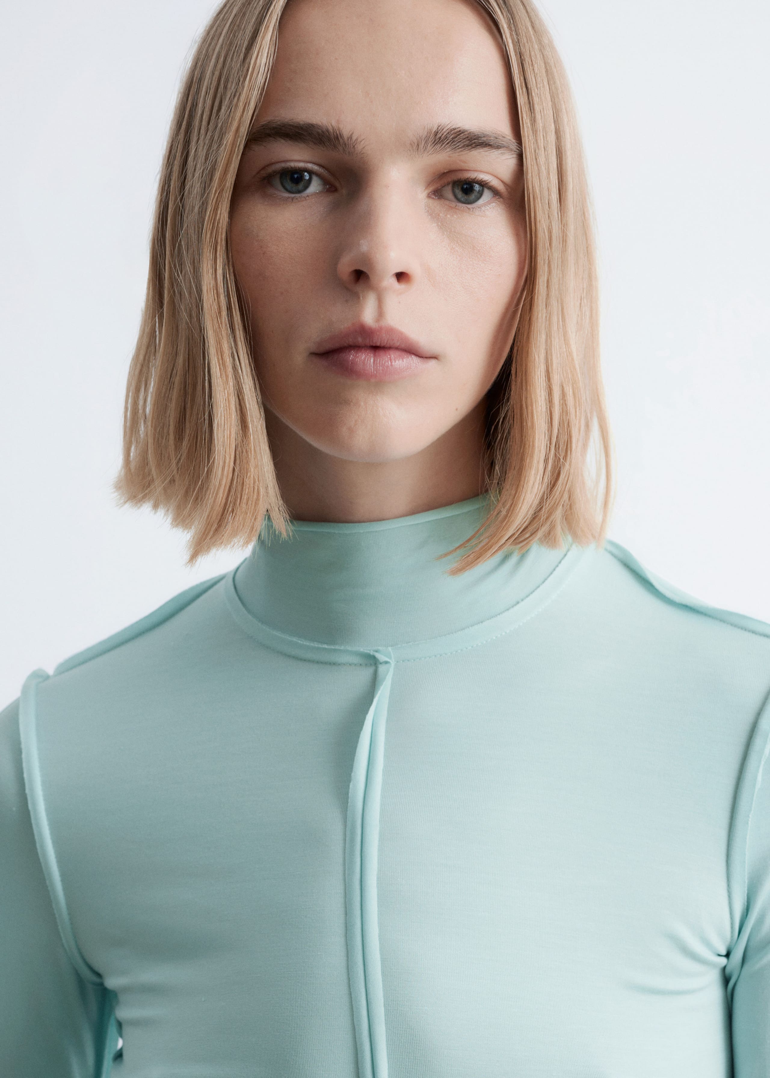 Image of Long-Sleeve Turtleneck Top