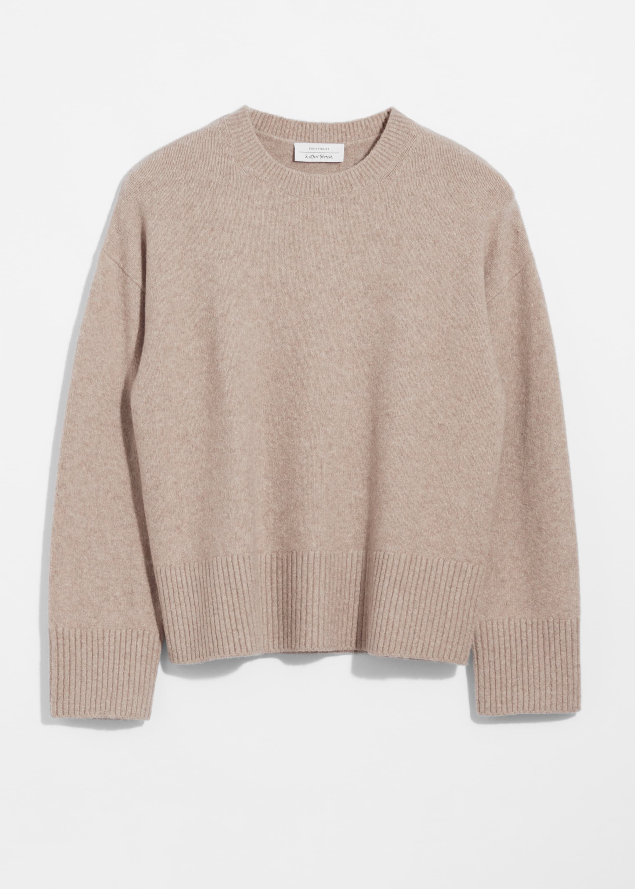 Größeres Bild anzeigen: Locker geschnittener Strickpullover - Taupe - Ladies | H&M AT 7