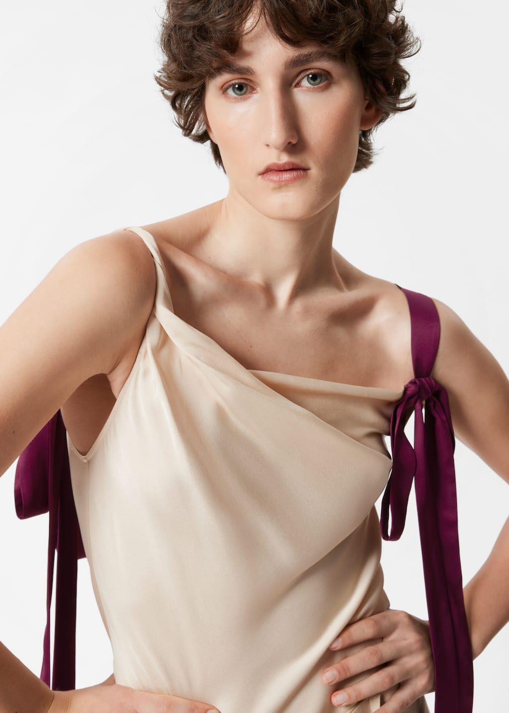 Débardeur à ruban - Orange - Lookbook