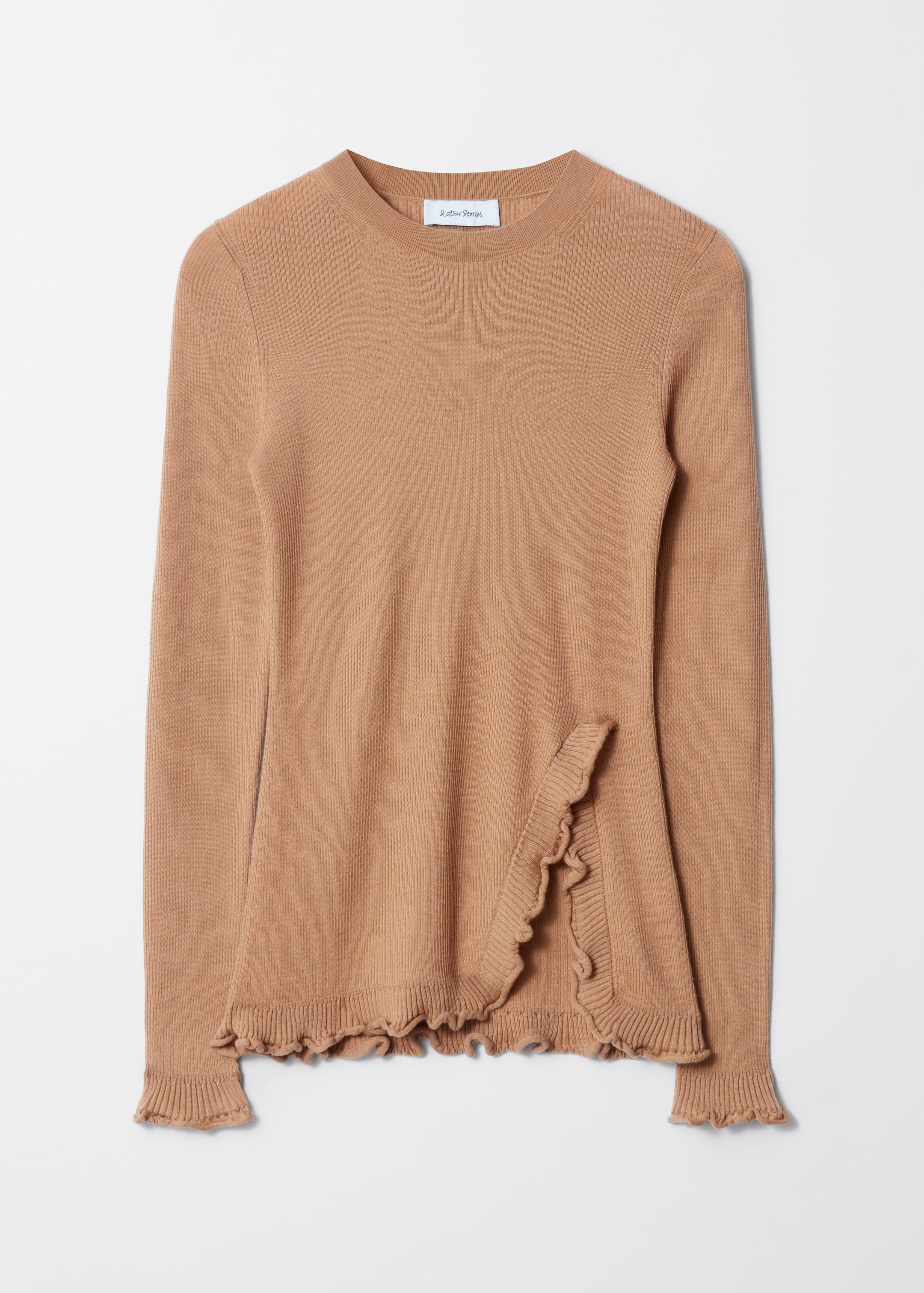 Agrandir l'image: Haut à fente volantée - Beige - FEMME | H&M FR 1