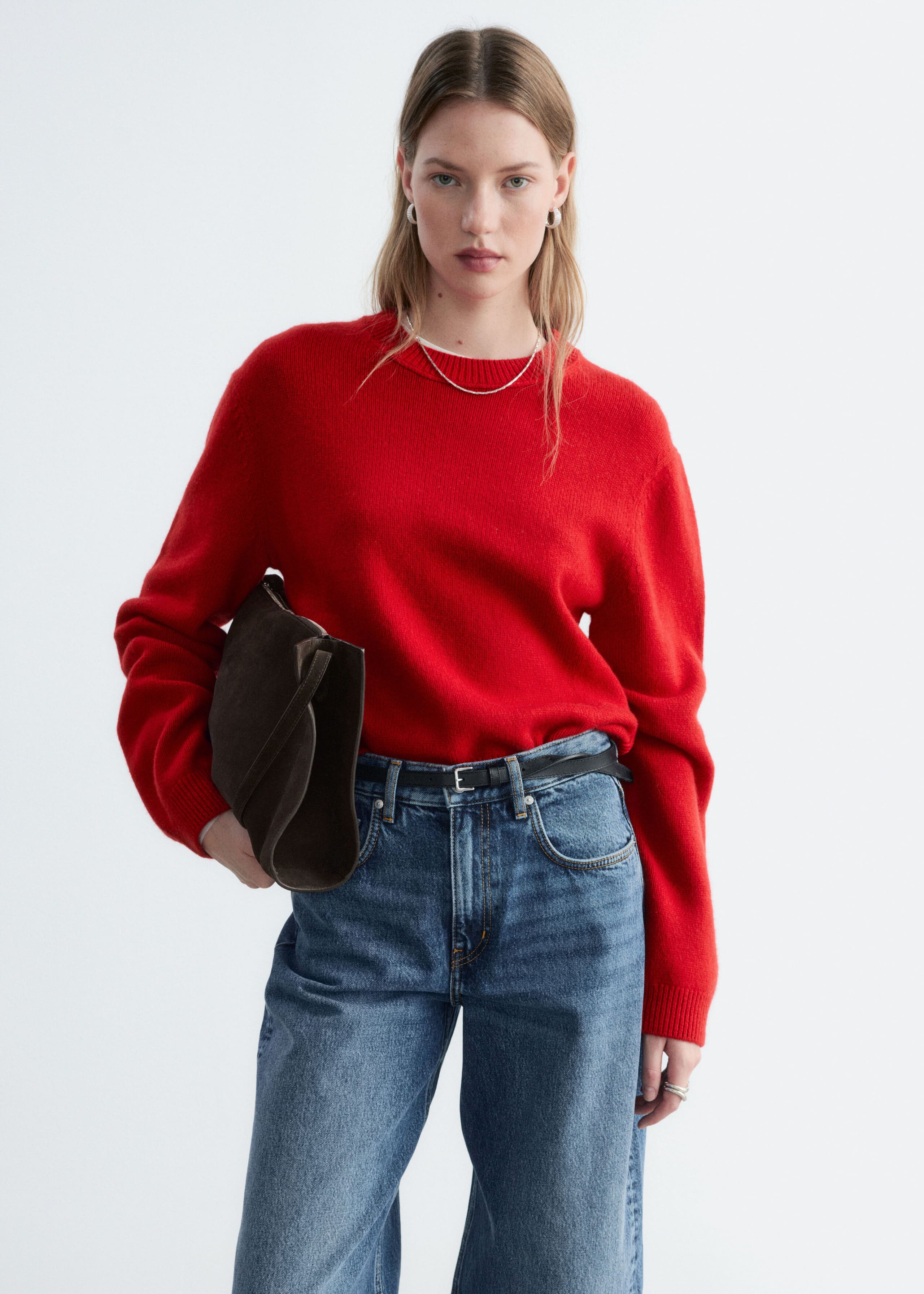 Cashmere-Blend Jumper - Red - Still Life