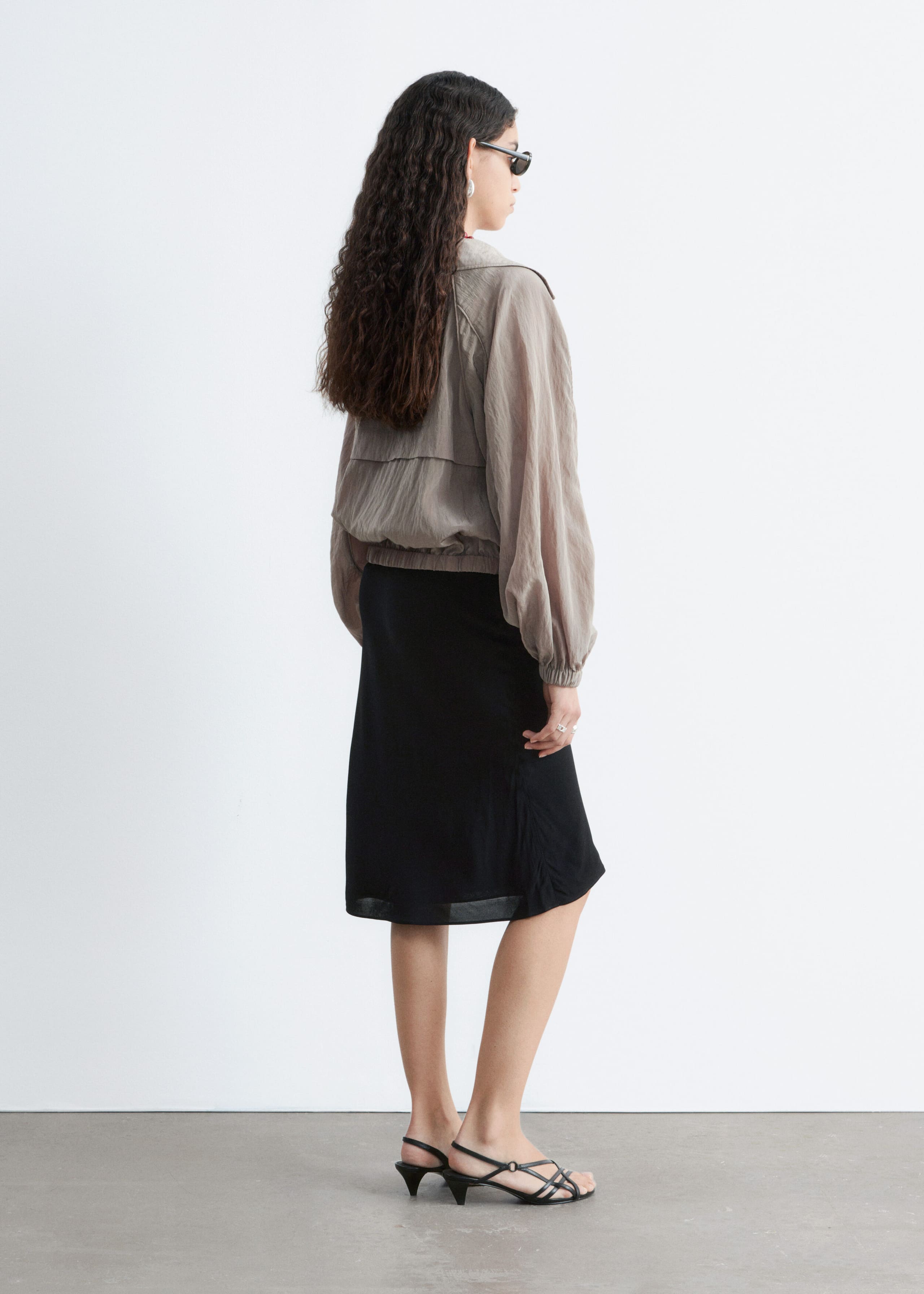 Sporty Viscose-Blend Jacket - Mole - Lookbook